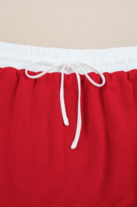 Varsity Stripe Pullover and Mini Skirt Set - Image 40