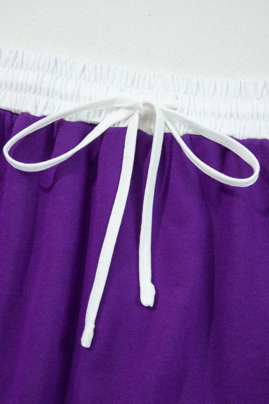 Varsity Stripe Pullover and Mini Skirt Set - Image 64