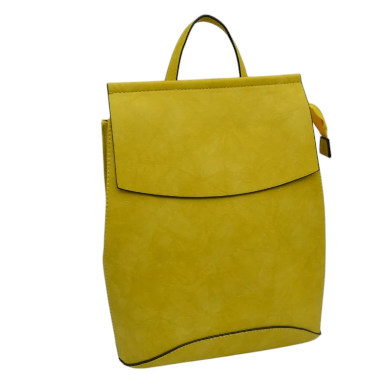 Vegan Long-lasting Faux Leather Backpack Convertible Bag - Image 12