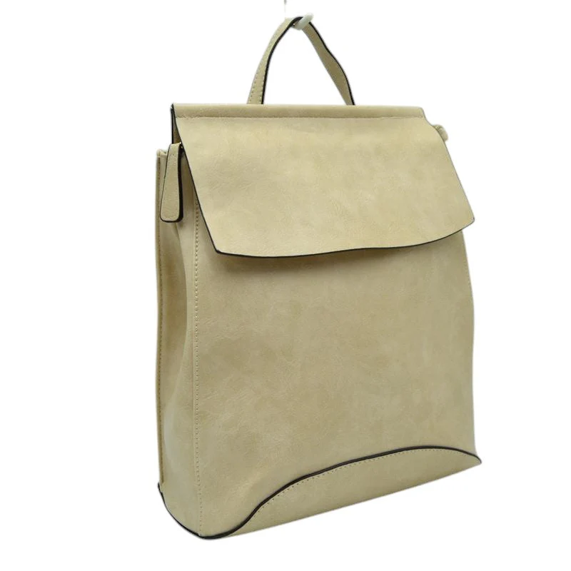 Vegan Long-lasting Faux Leather Backpack Convertible Bag - Image 17