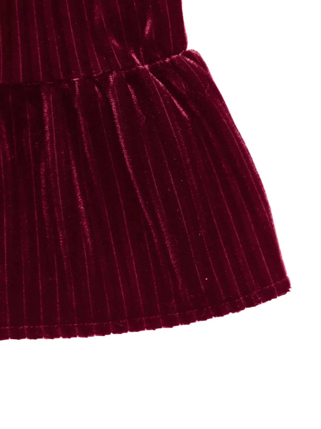 Velvet Tie Front Tiered Mini Dress - Image 10