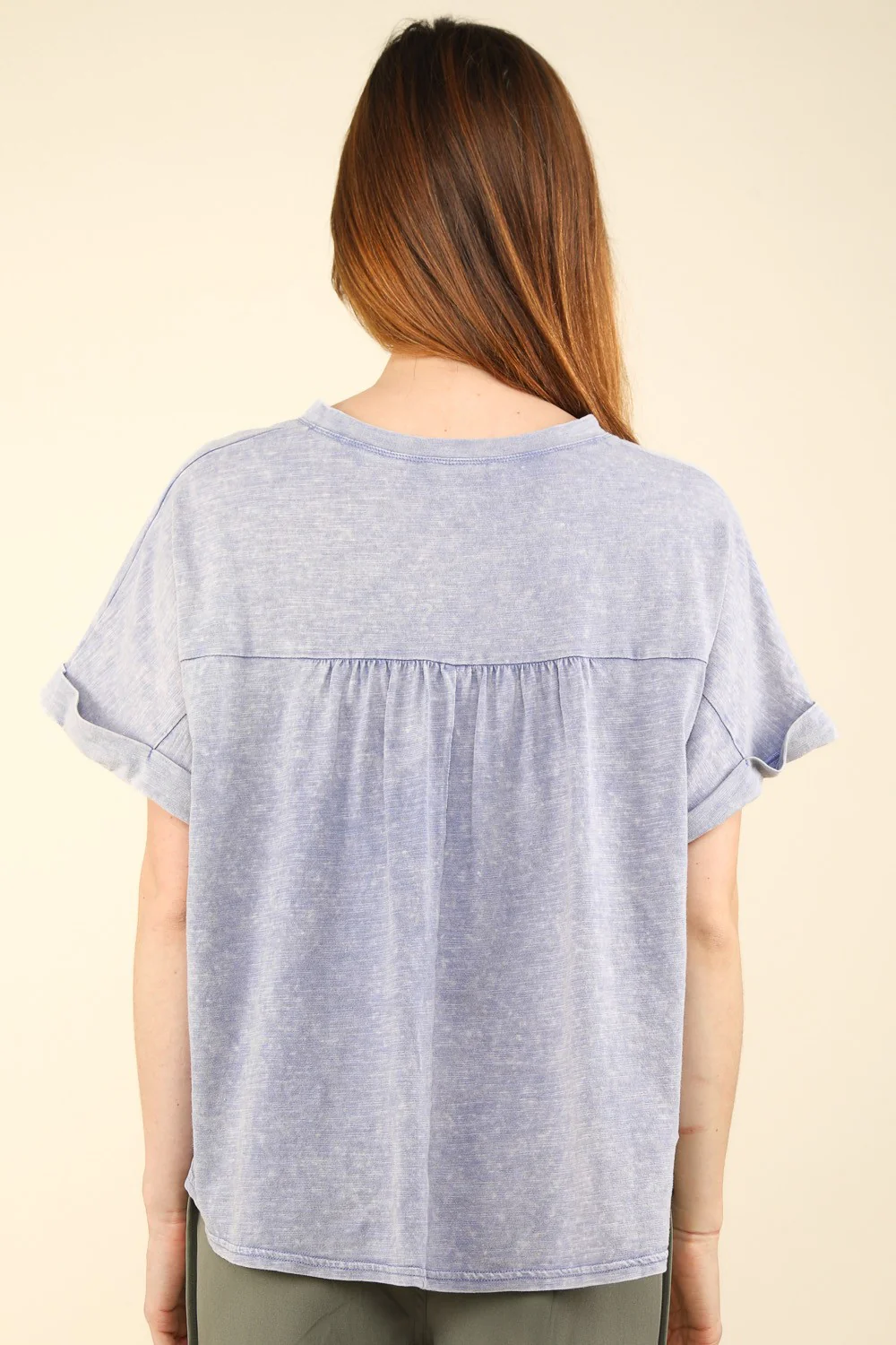 VERY J Nochted Short Sleeve Washed T-Shirt - Image 2