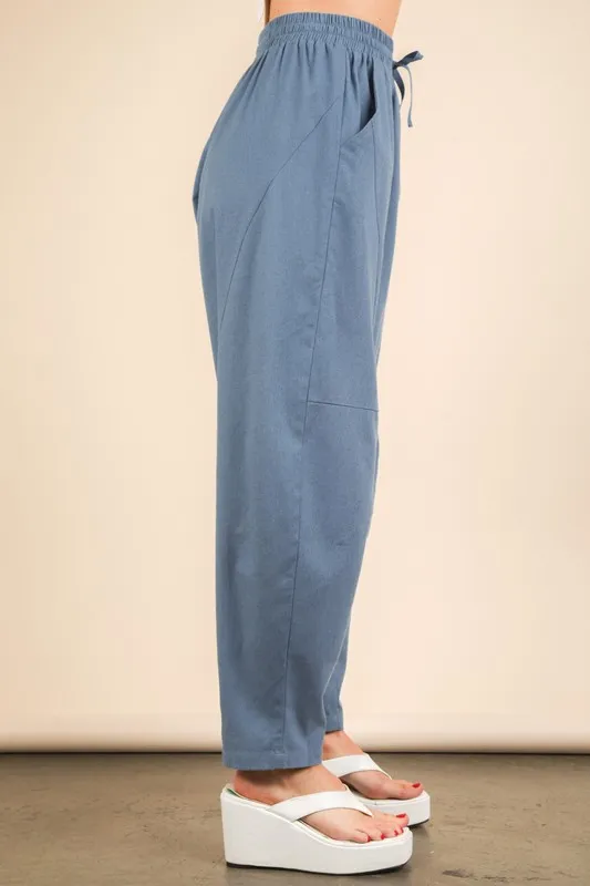 VERY J Solid Barrel Comfy Woven Pants - Image 6