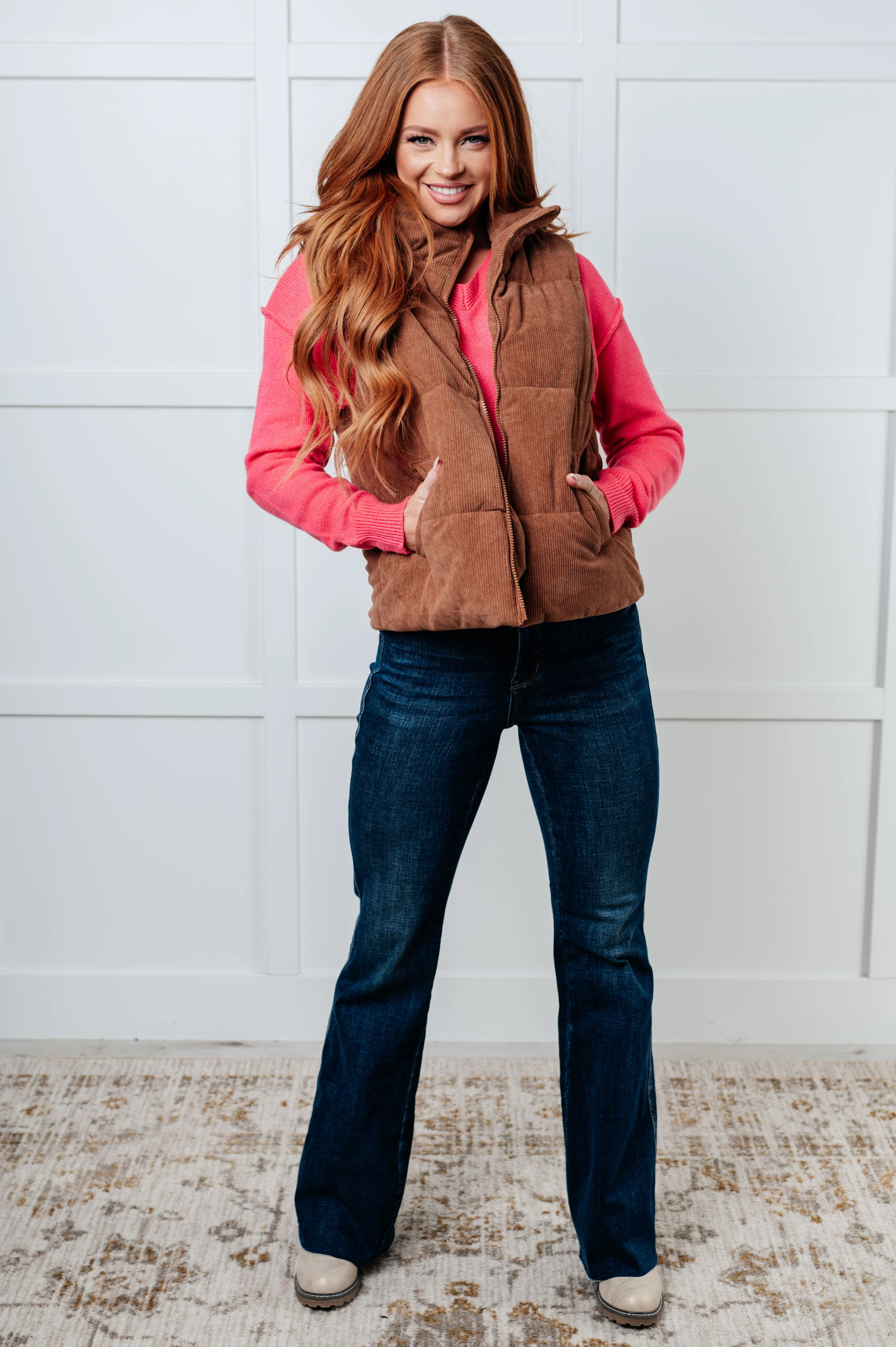 Very Understandable V-Neck Sweater in Pink - Image 3