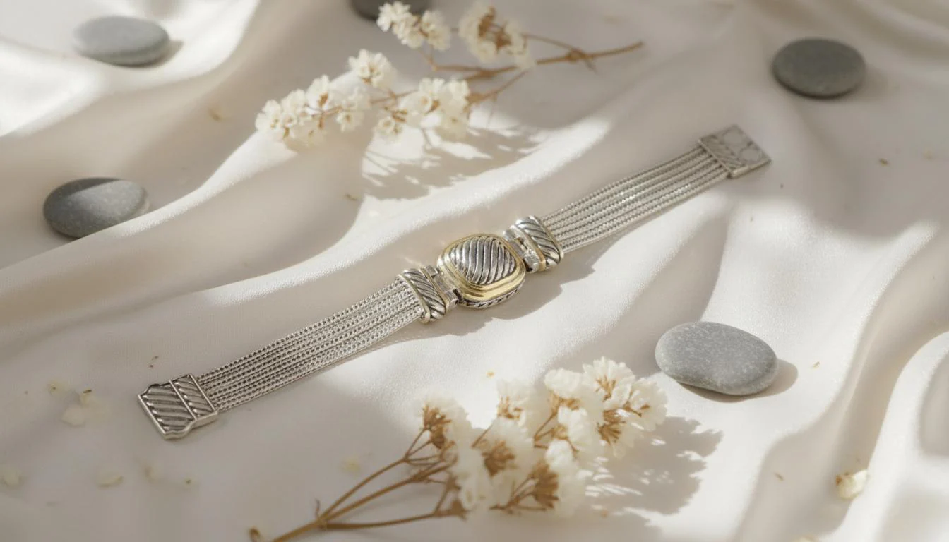 Vintage Braided Bar Bracelet