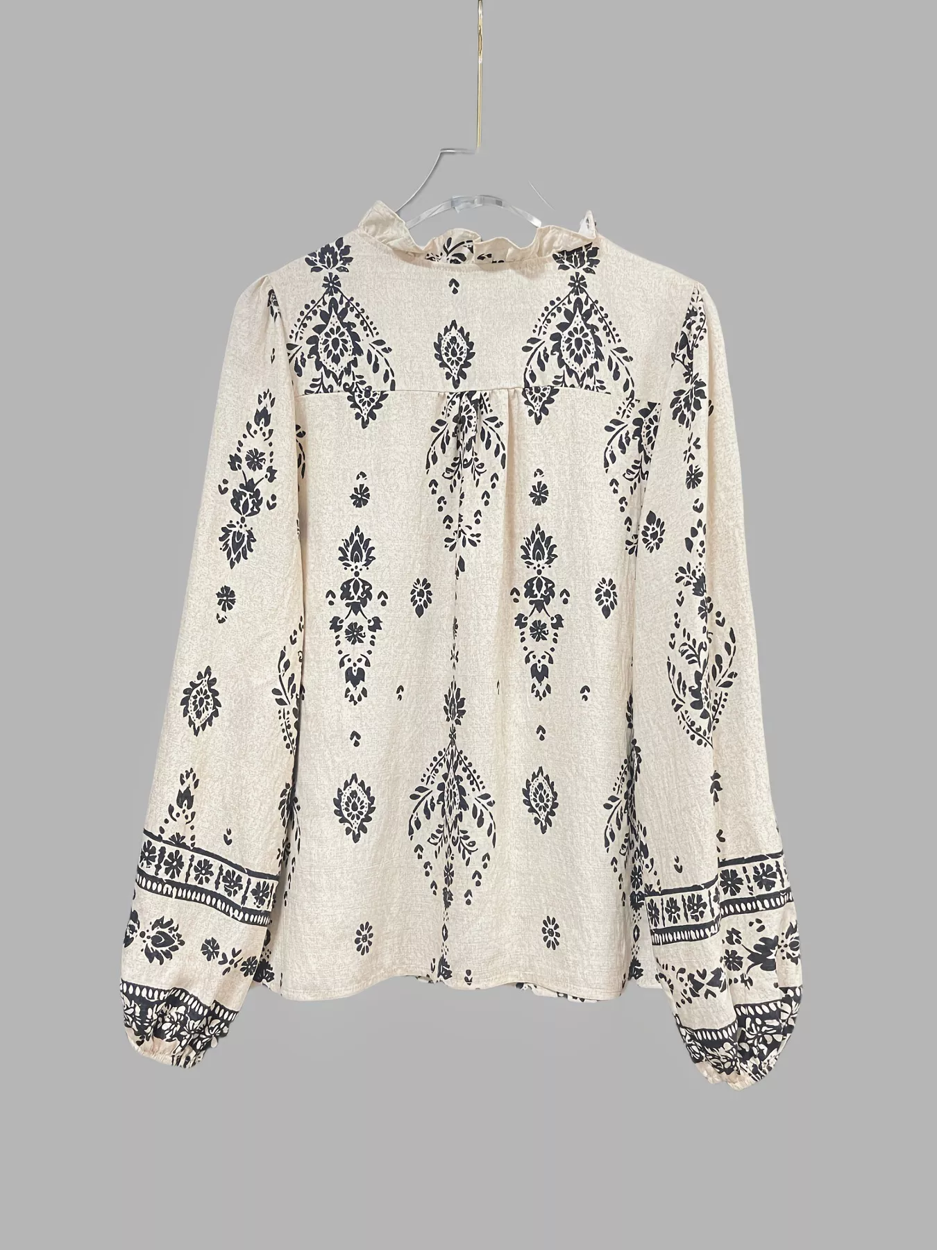 Vintage Print Long Sleeve Shirt - Image 7