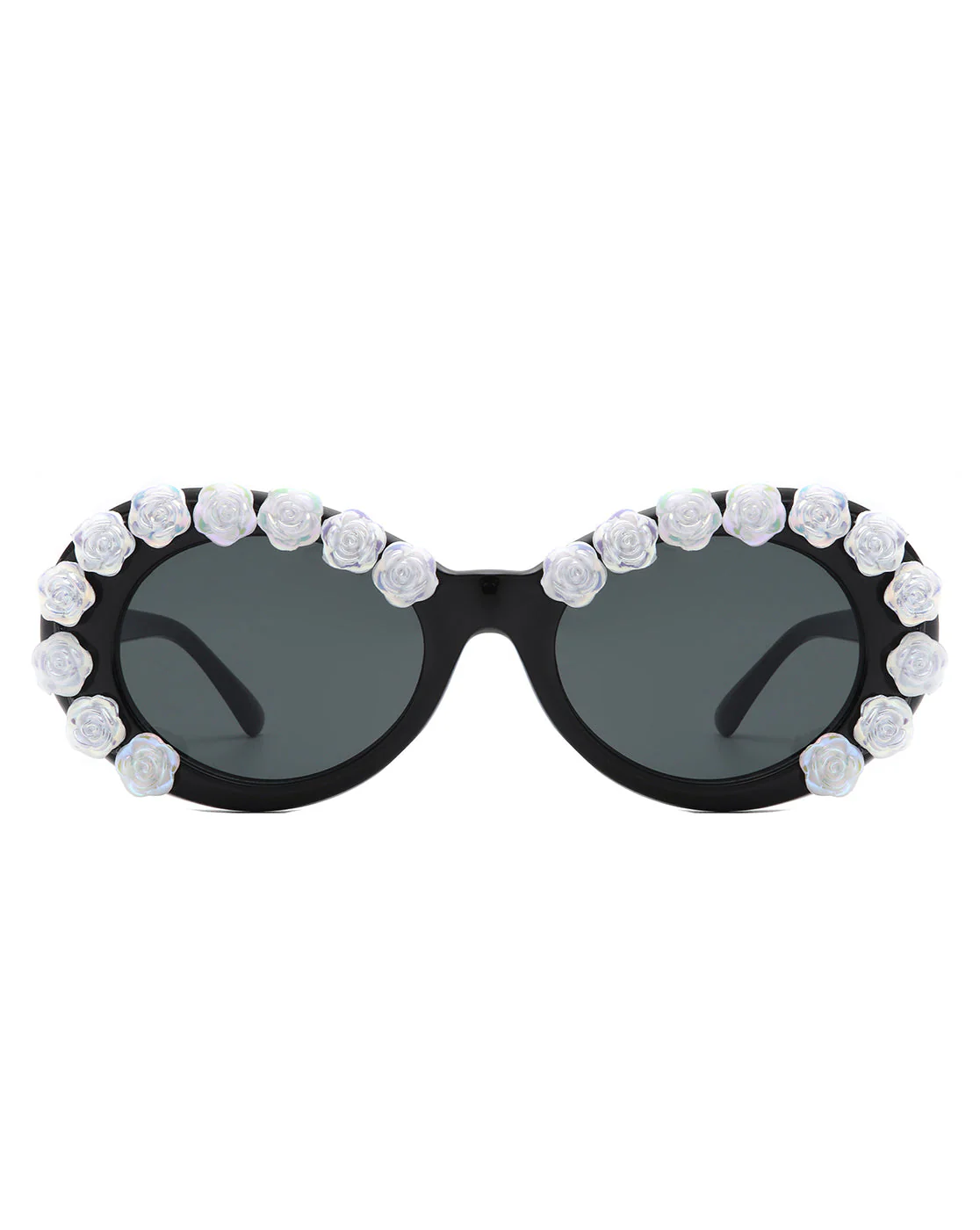Vystra - Oval Flower Round Fashion Women's Sunglasses - Image 2