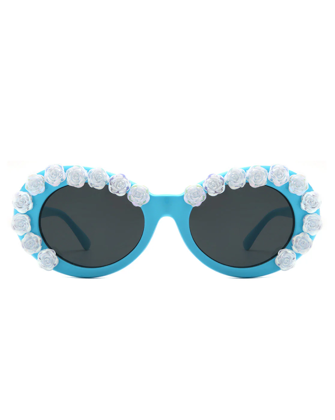 Vystra - Oval Flower Round Fashion Women's Sunglasses - Image 4