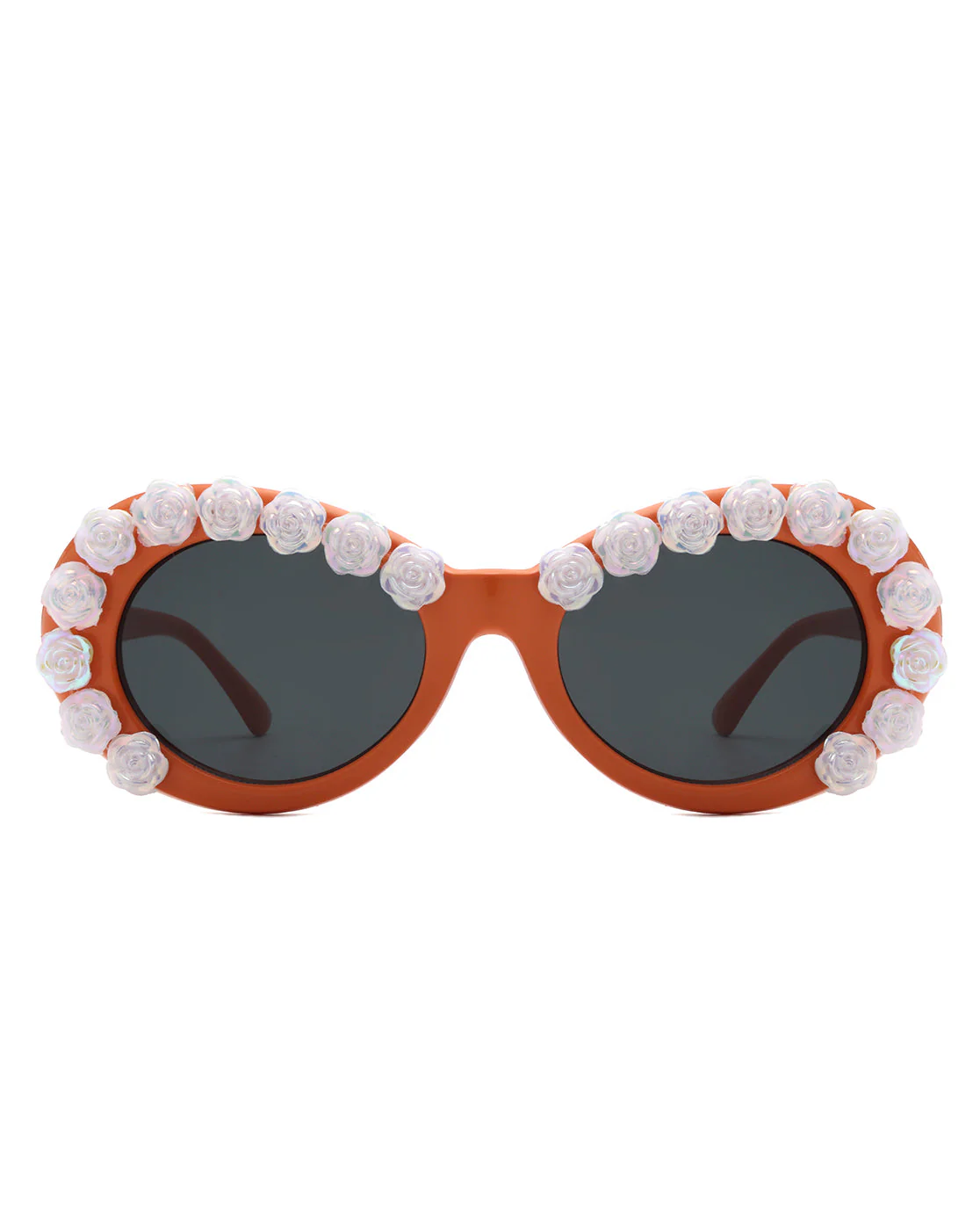 Vystra - Oval Flower Round Fashion Women's Sunglasses - Image 5