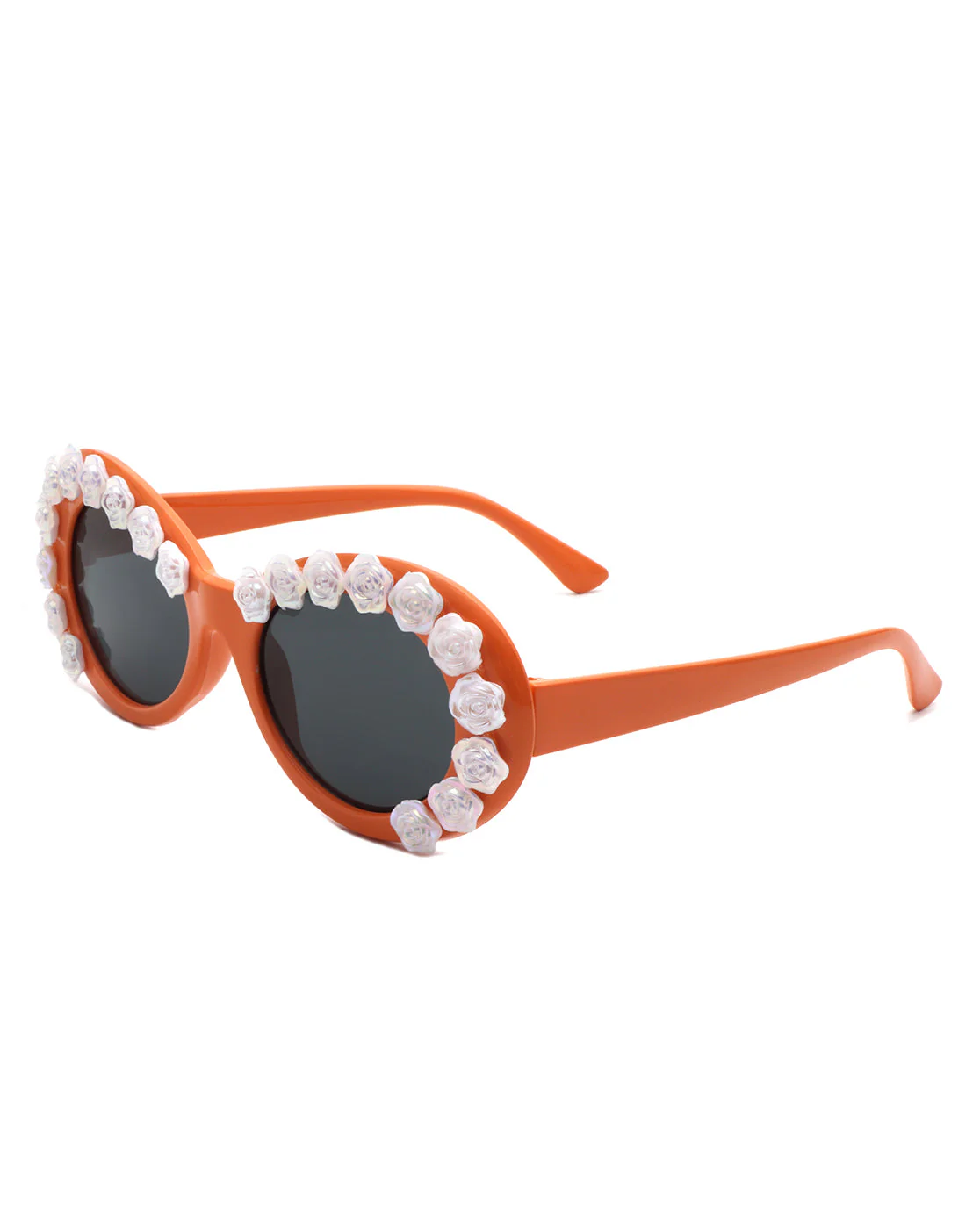 Vystra - Oval Flower Round Fashion Women's Sunglasses - Image 6