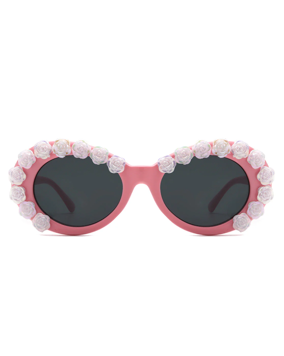 Vystra - Oval Flower Round Fashion Women's Sunglasses - Image 7