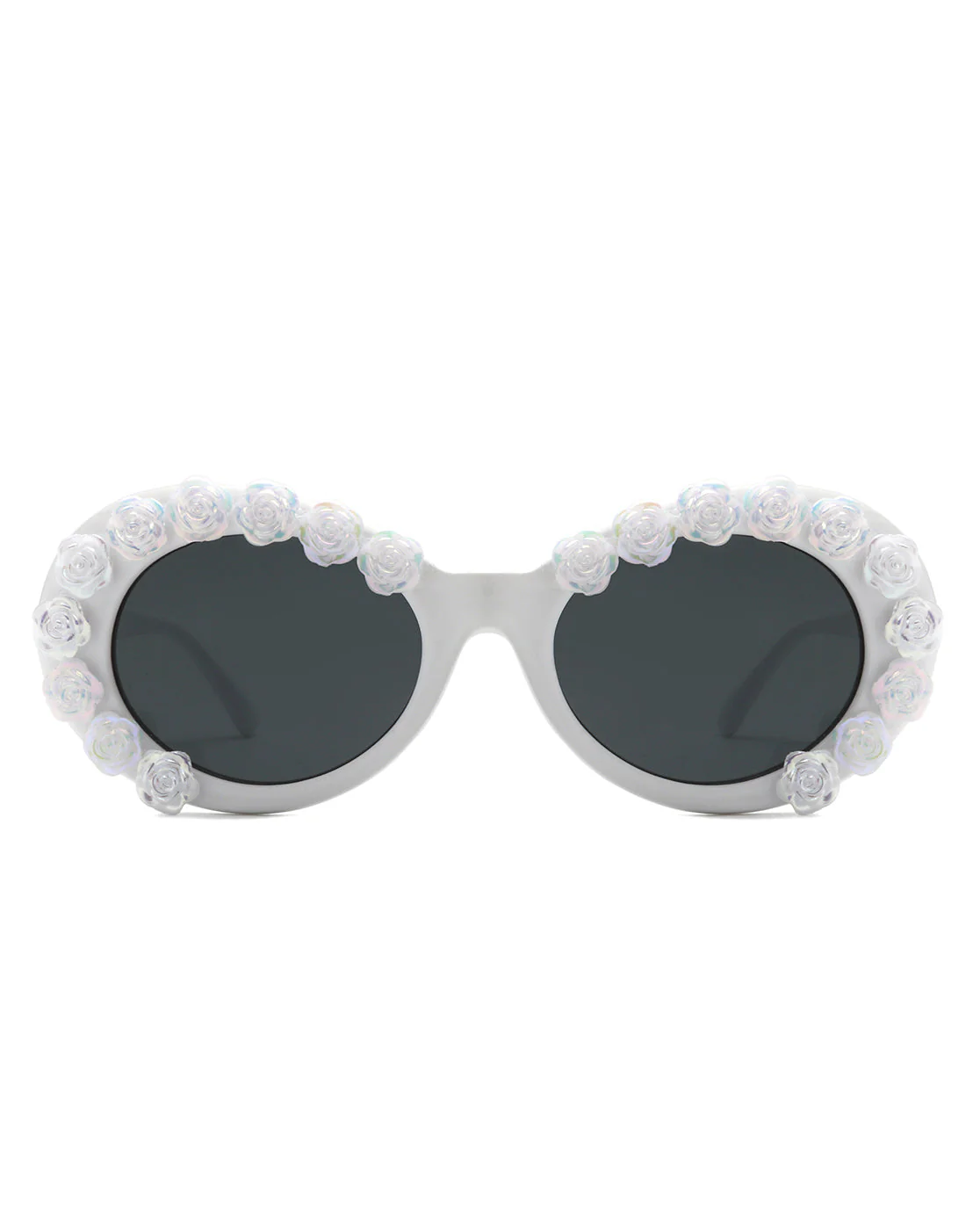 Vystra - Oval Flower Round Fashion Women's Sunglasses - Image 9
