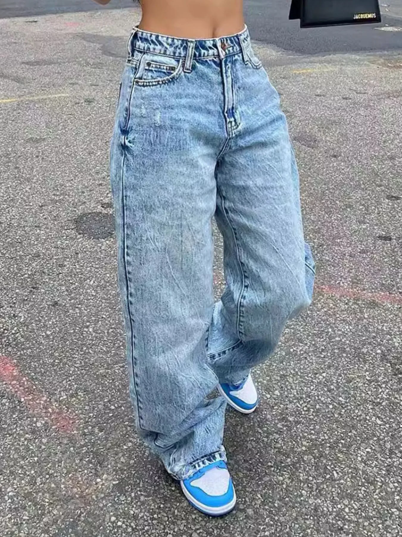 Wash Wide Leg Jeans