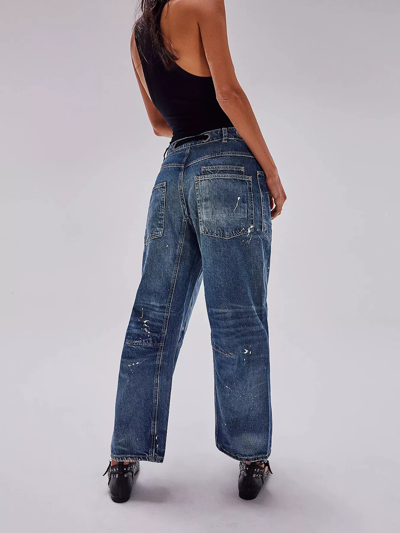 Washed Wide Leg Jeans - Image 13