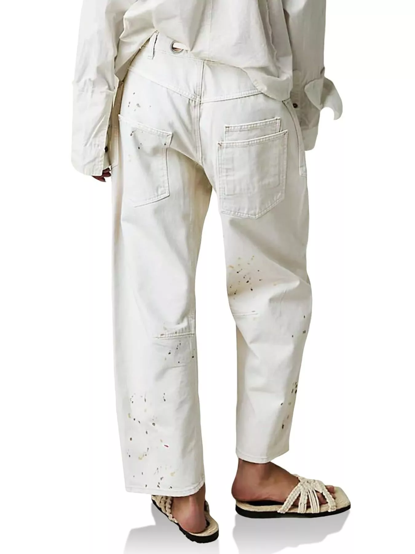 Washed Wide Leg Jeans - Image 16