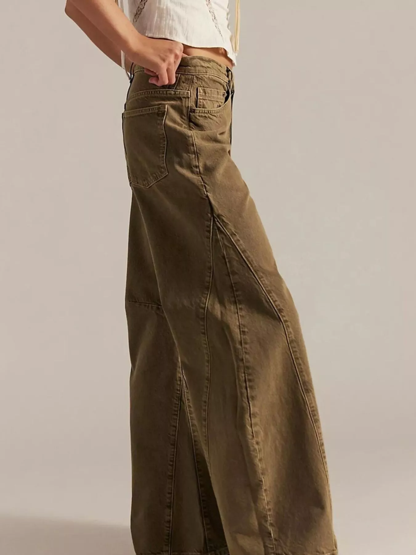 Washed Wide Leg Jeans - Image 5