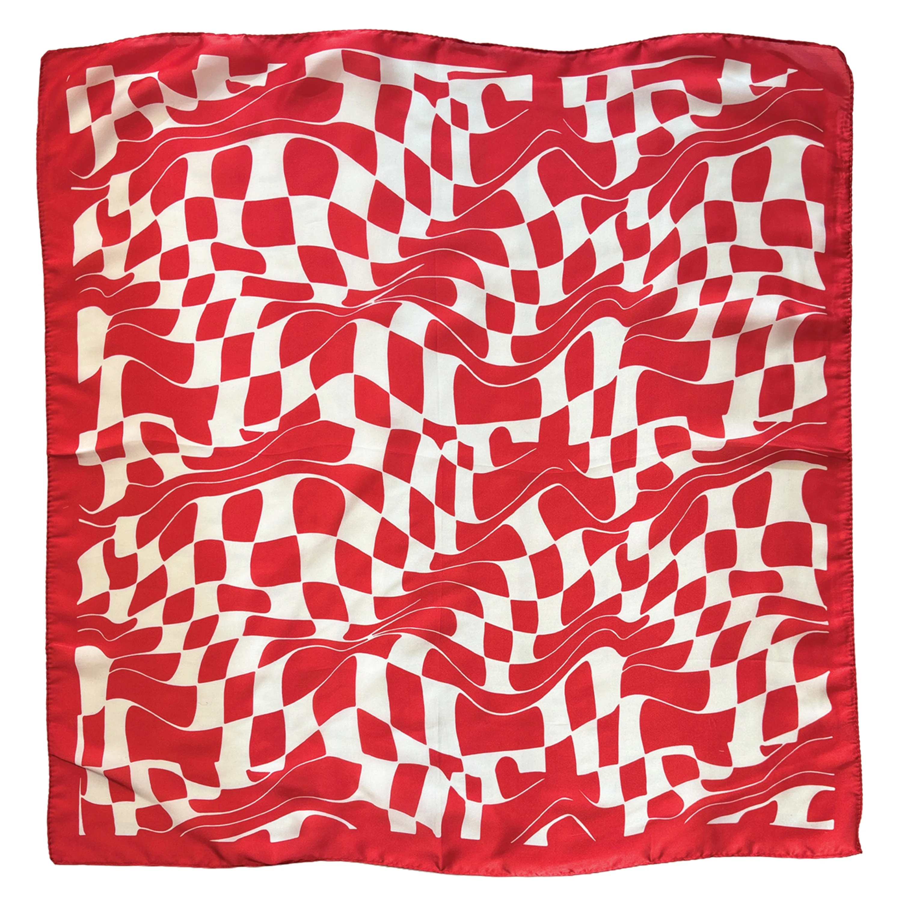 Wavy Square Print Square Scarf - Image 12