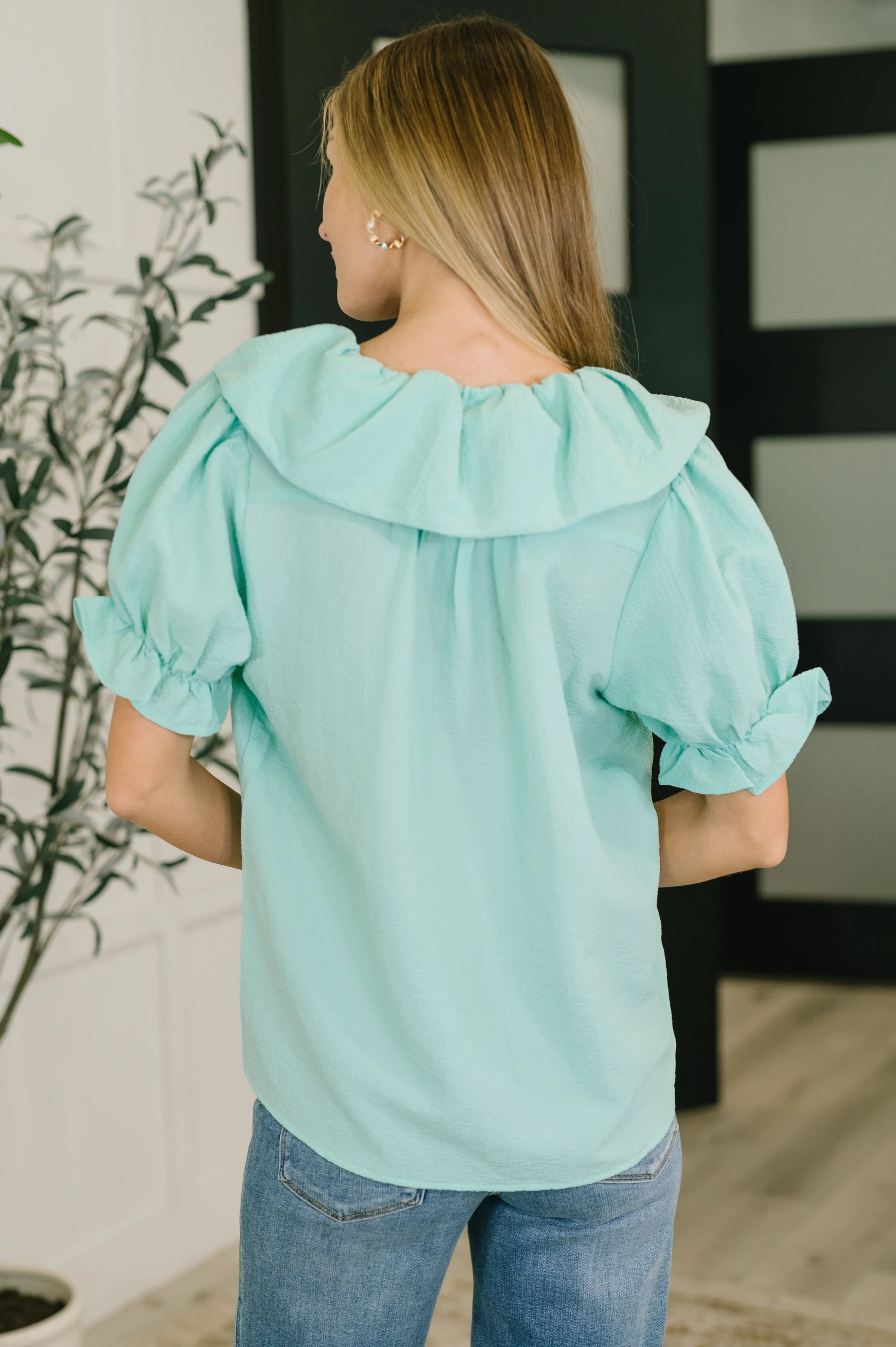 Wherever the Wind Blows Balloon Sleeve Blouse - Image 5