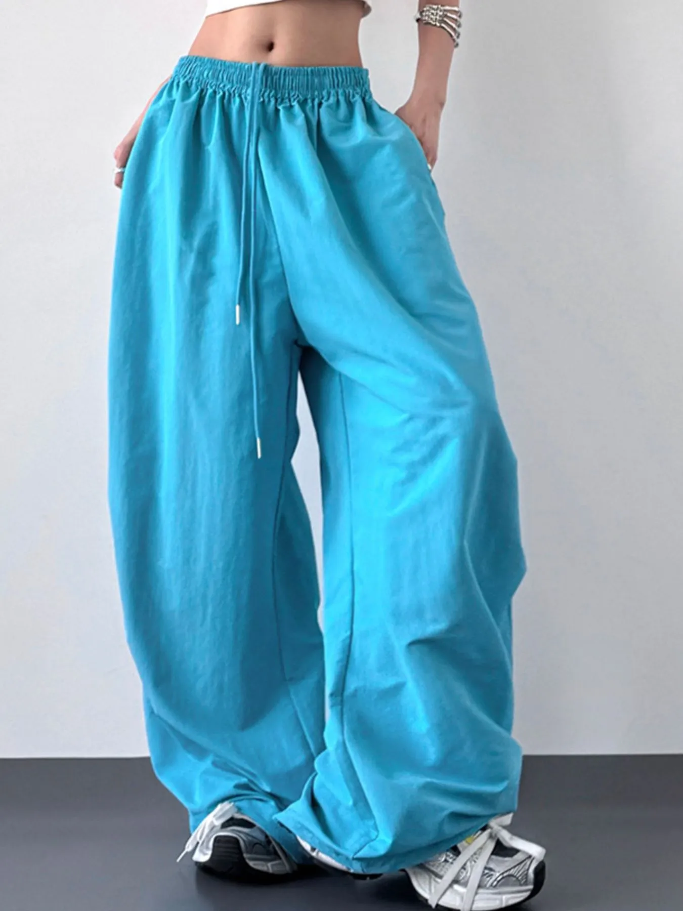 Wide Leg Drawstring Pants - Image 6