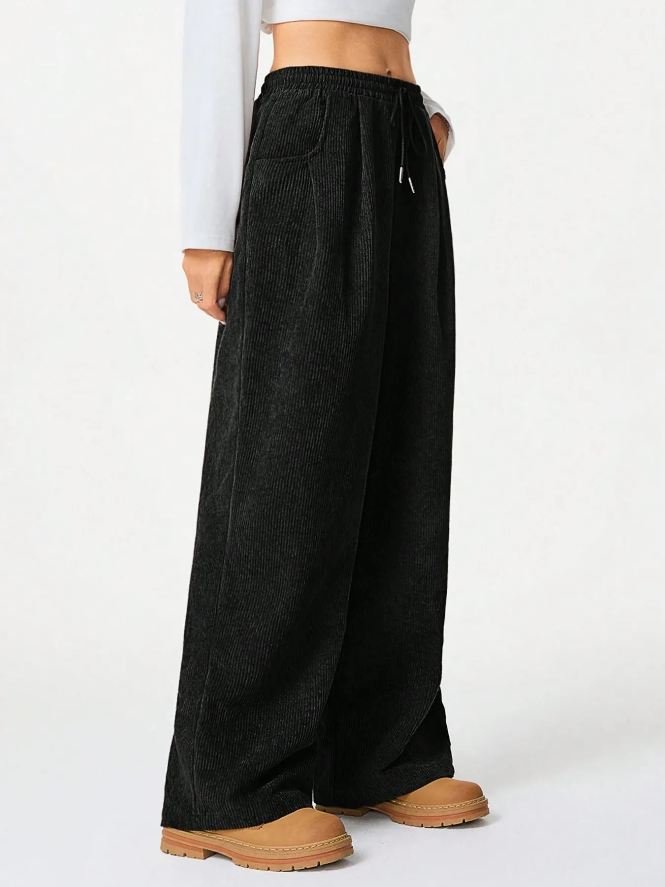Wide Leg Drawstring Pants - Image 13