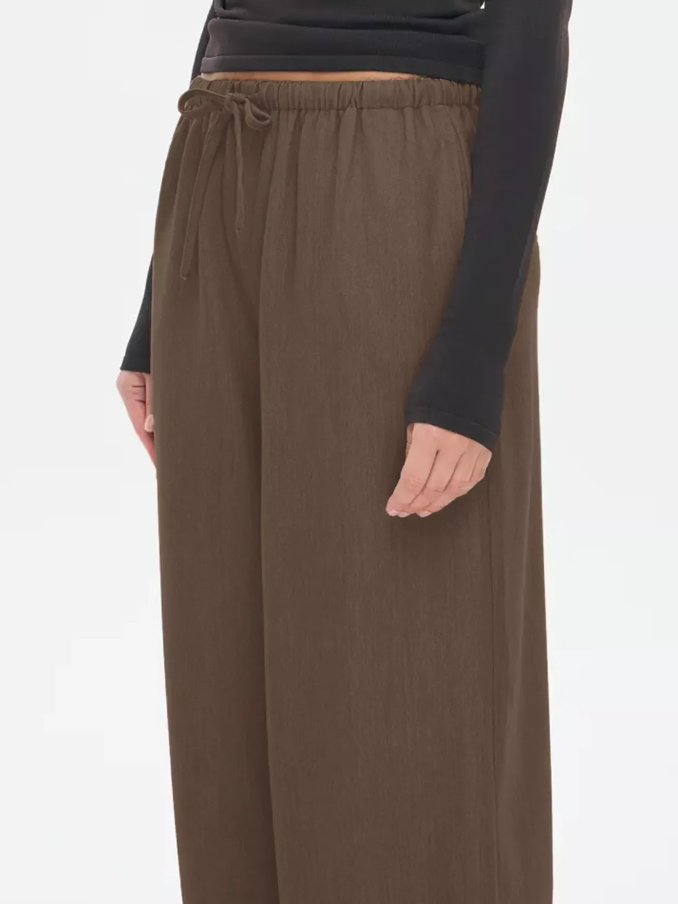 Wide Leg Drawstring Pants - Image 4
