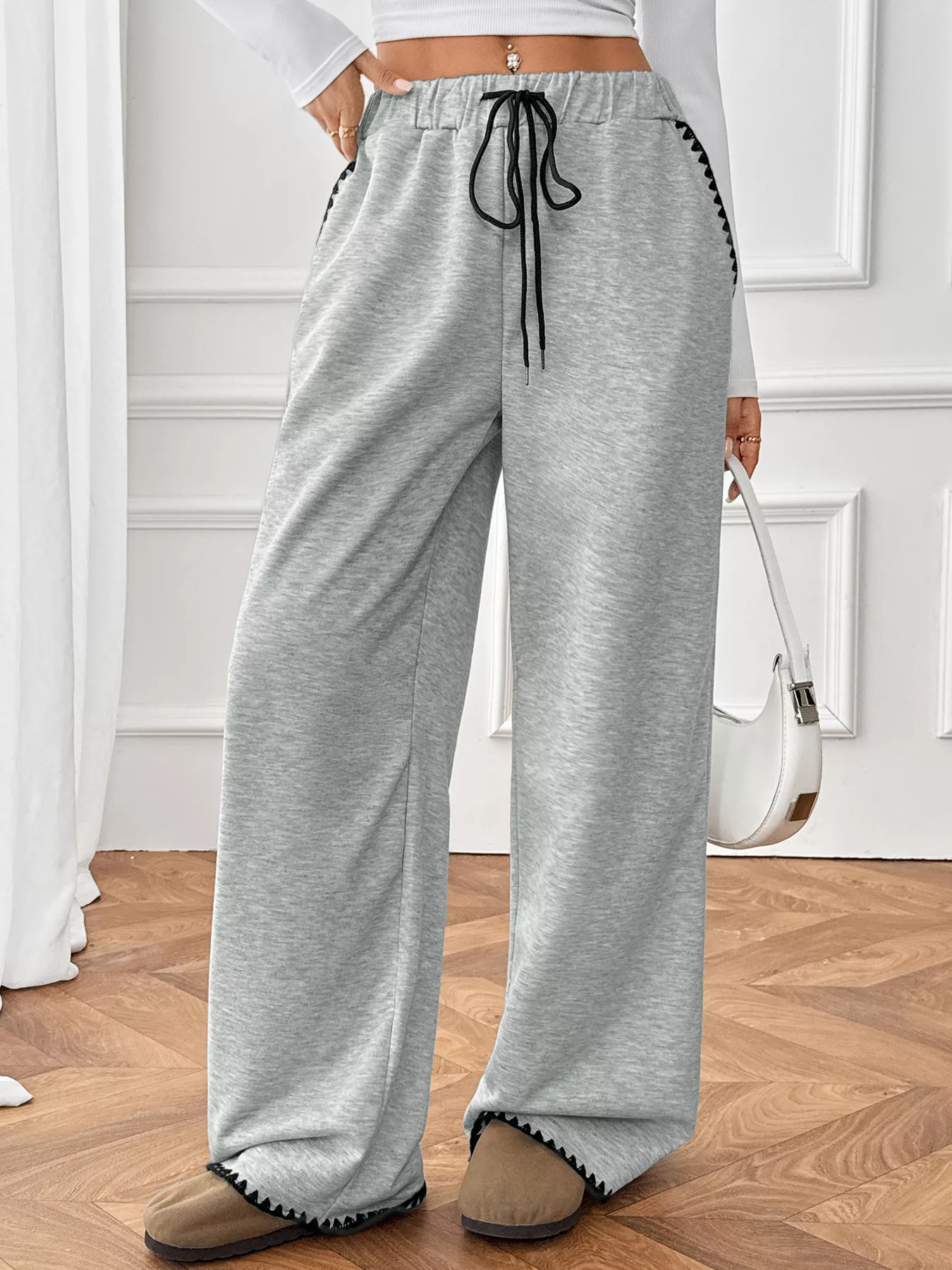 Wide-Leg Drawstring Pants - Image 4