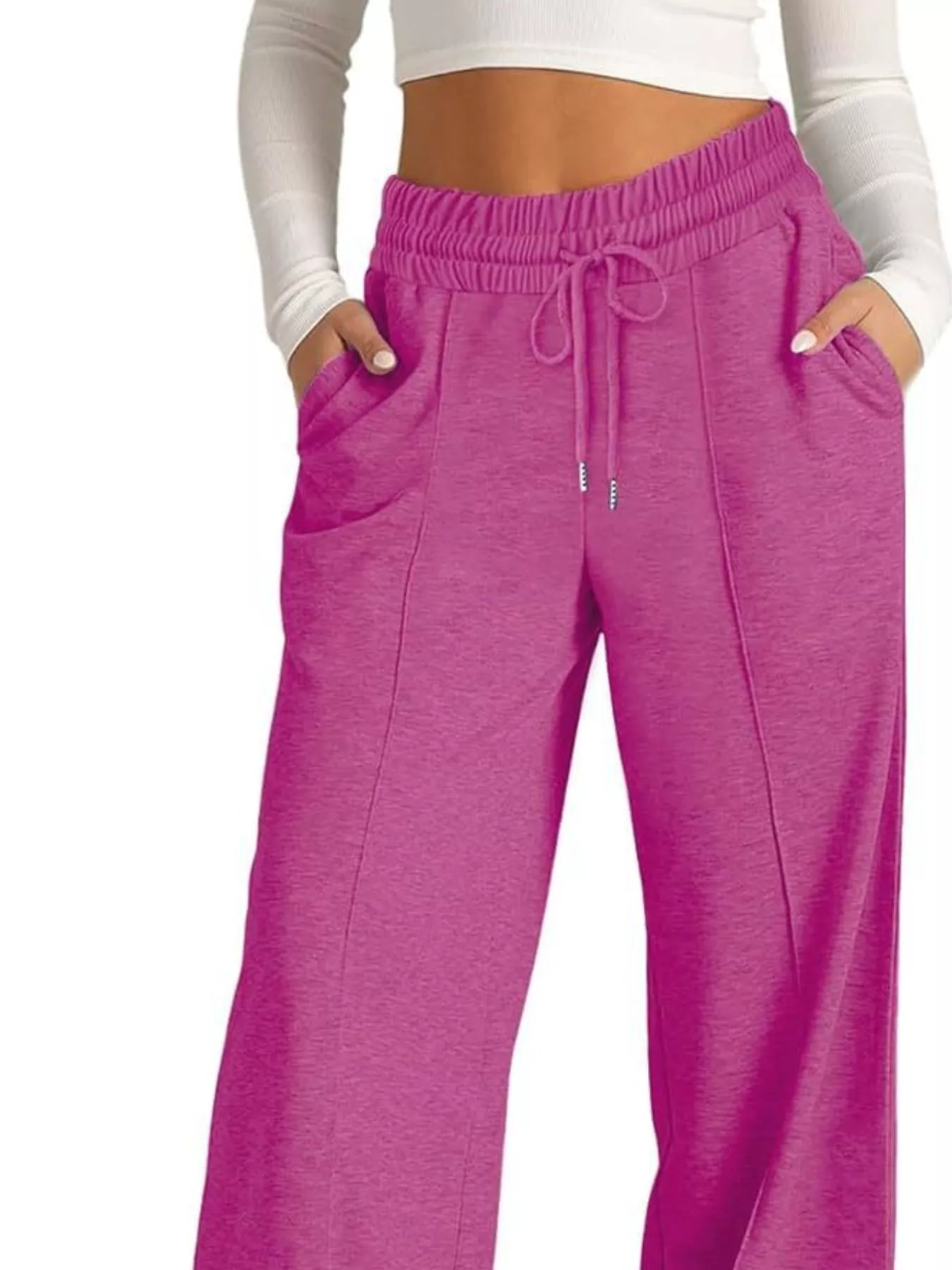 Wide Leg Drawstring Pants - Image 19