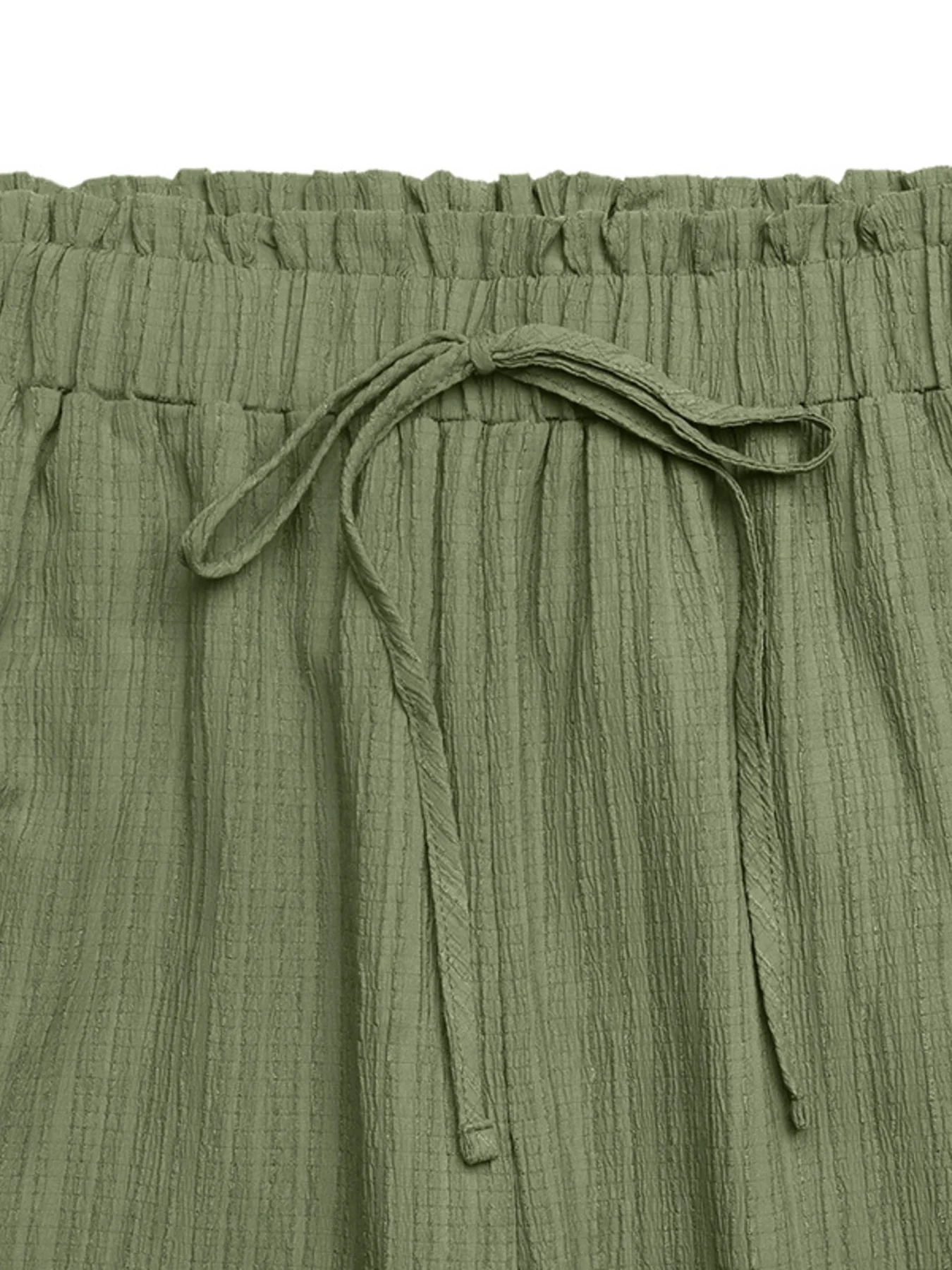 Wide Leg Drawstring Waist Pants - Image 6