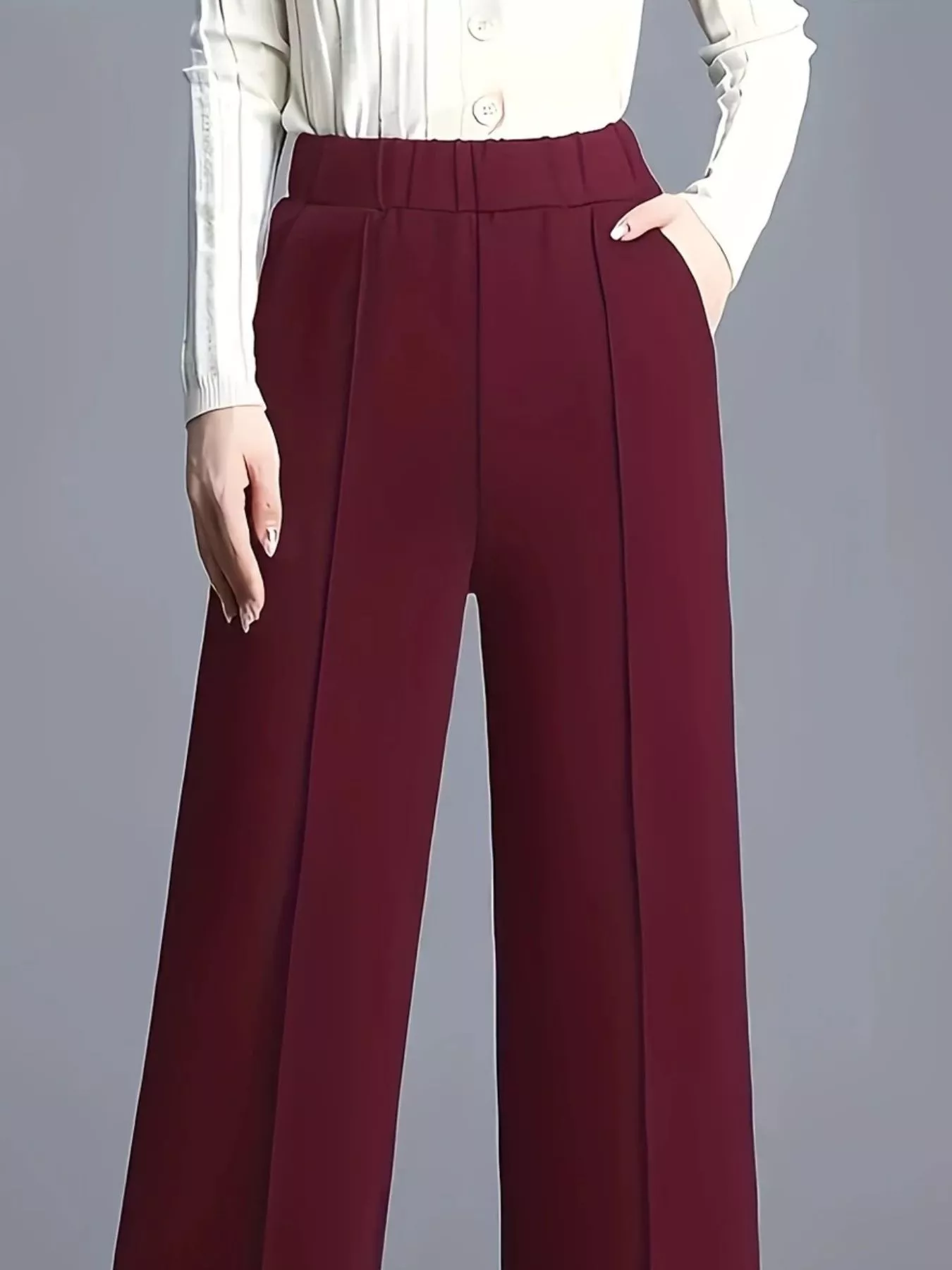 Wide Leg High Waist Pants - Image 19
