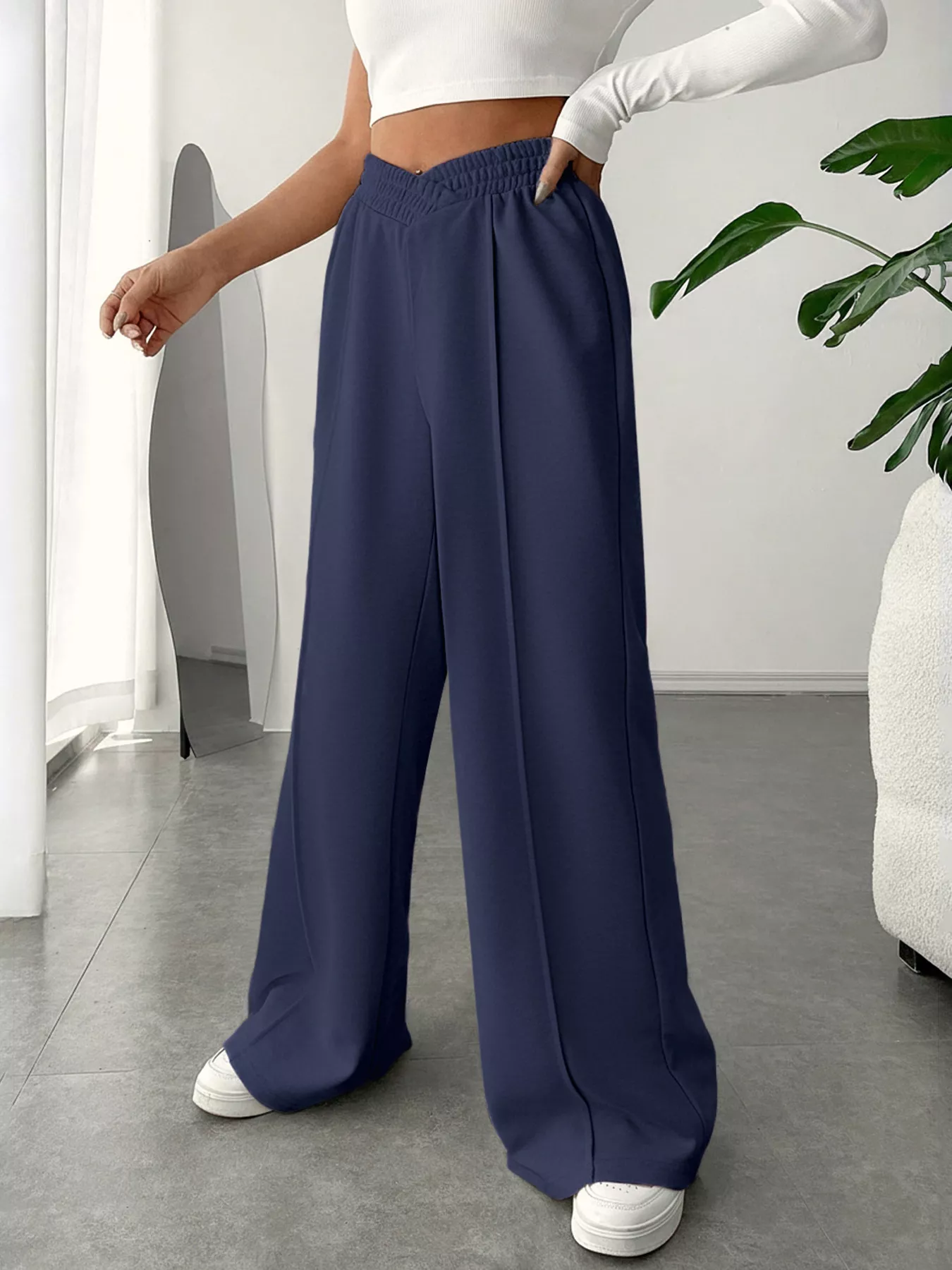 Wide Leg High Waist Pants - Image 20