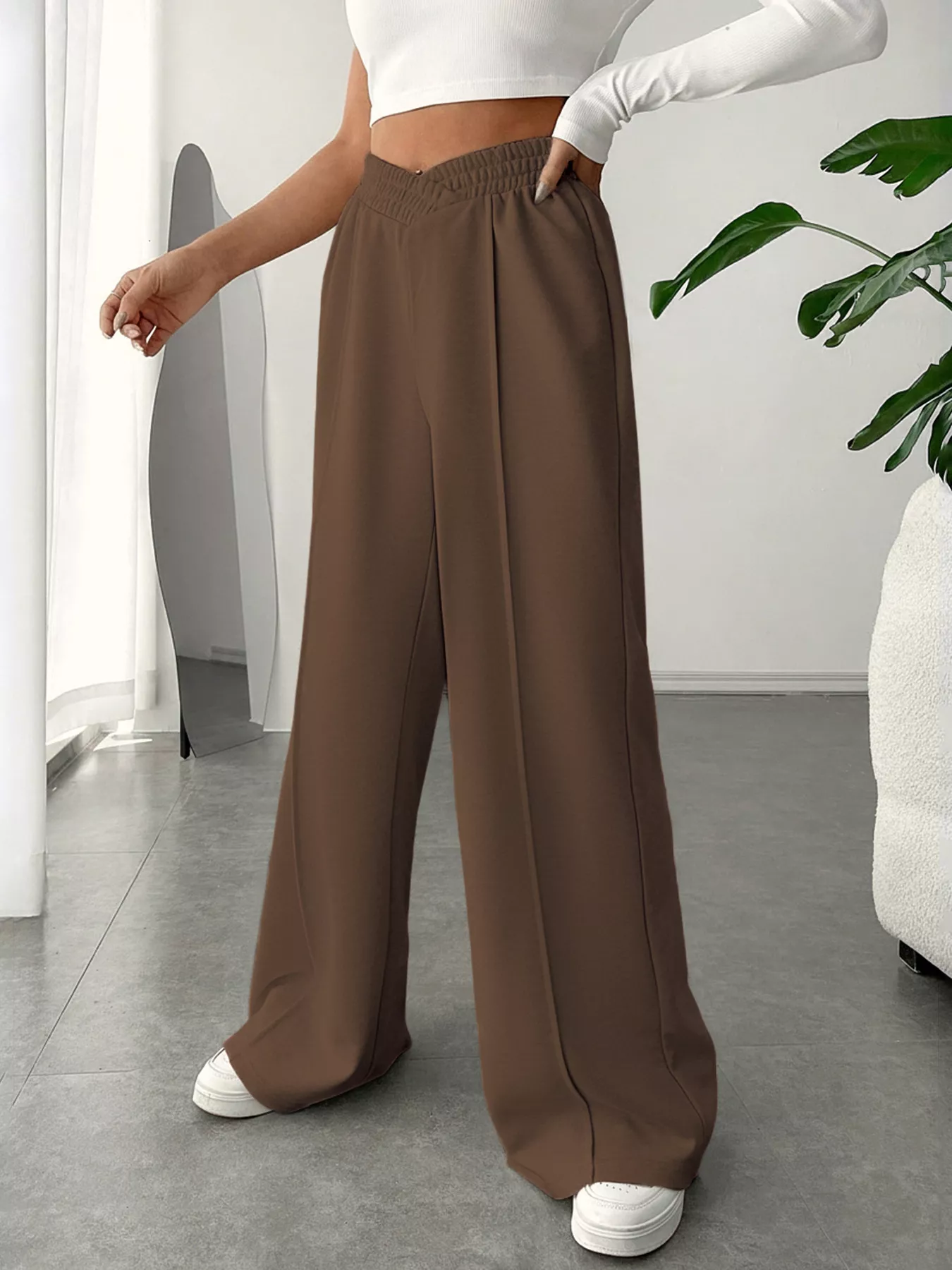 Wide Leg High Waist Pants - Image 4