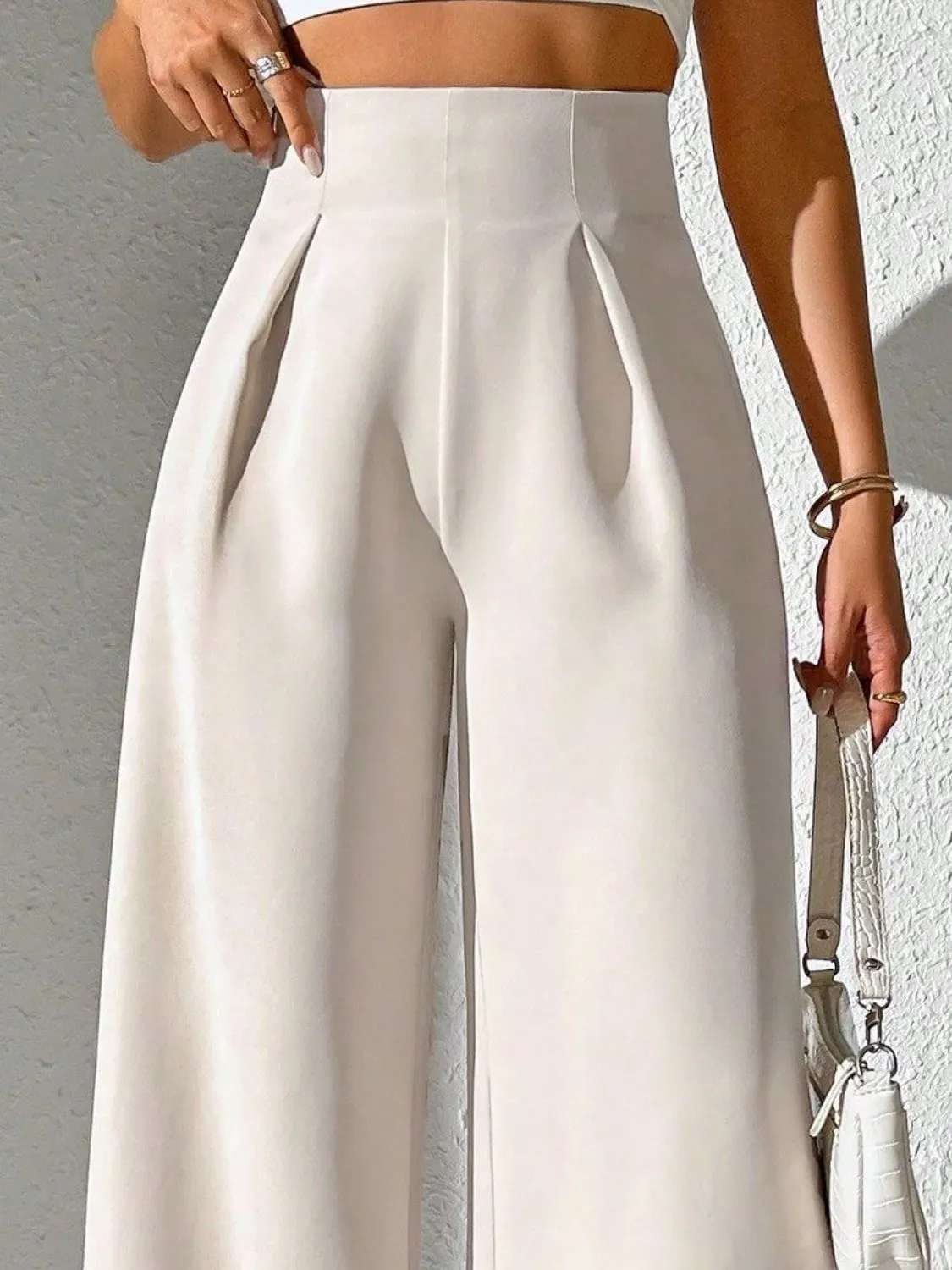 Wide Leg High Waist Pants - Image 3