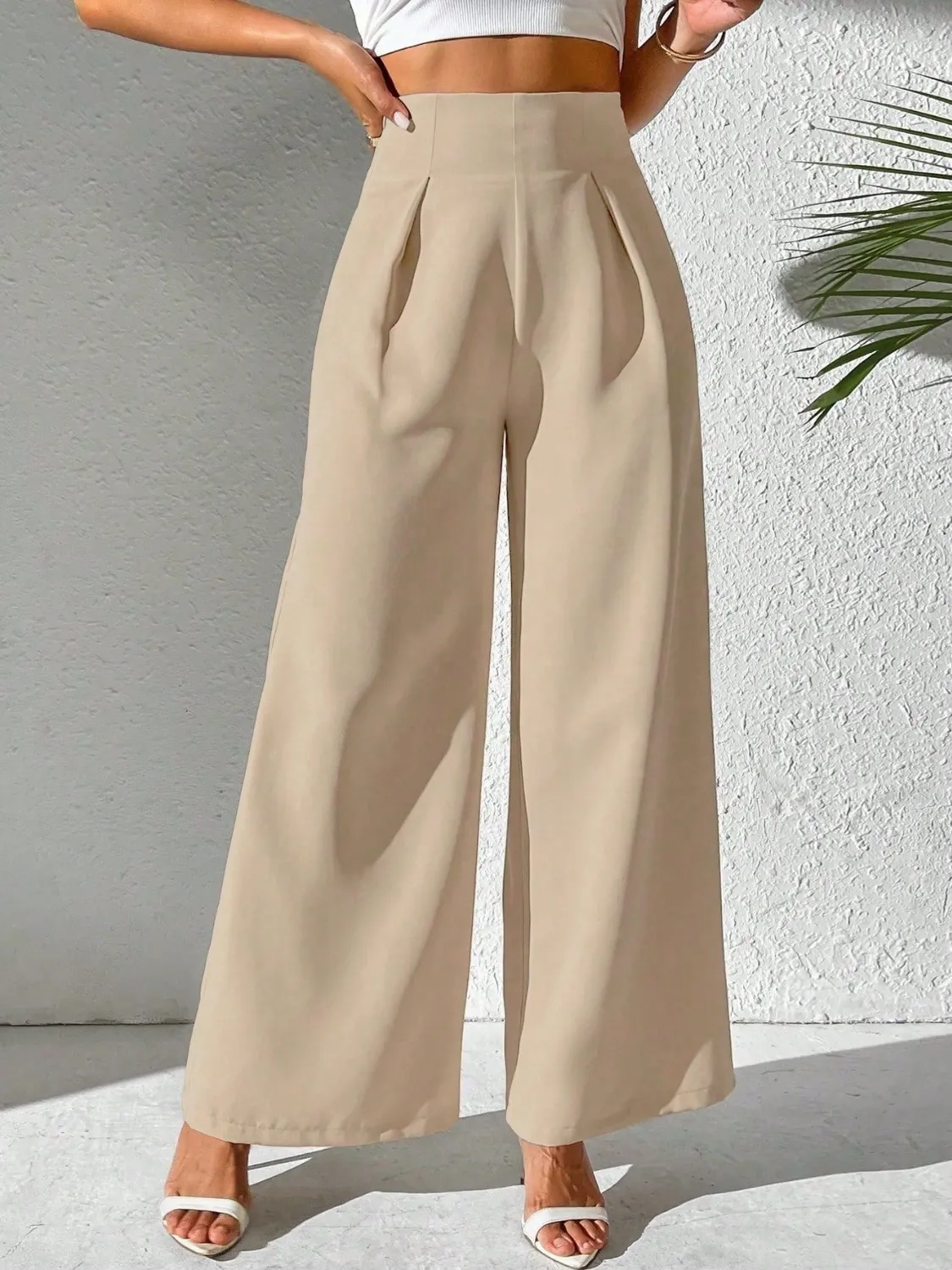 Wide Leg High Waist Pants - Image 5