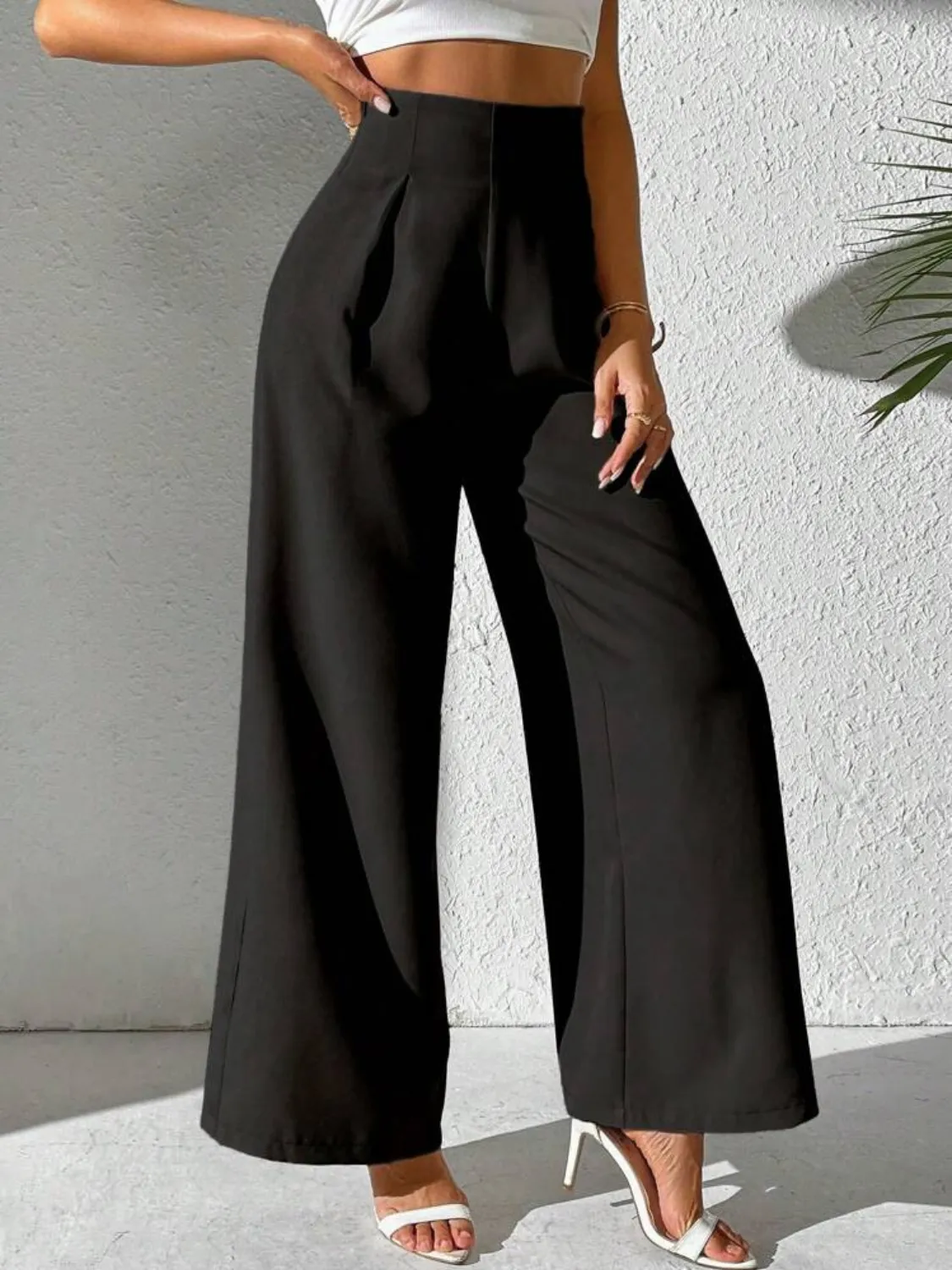 Wide Leg High Waist Pants - Image 7