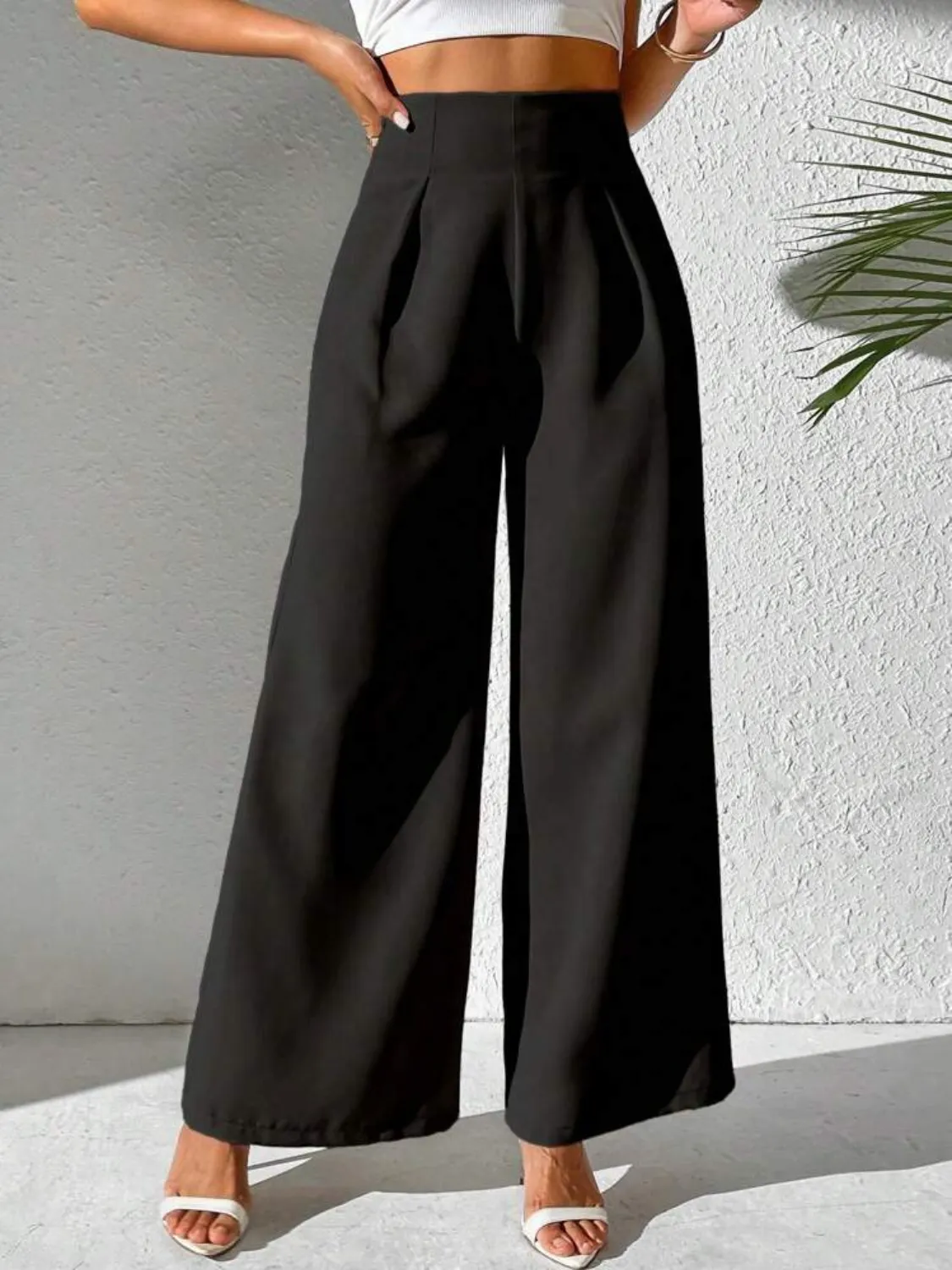 Wide Leg High Waist Pants - Image 8