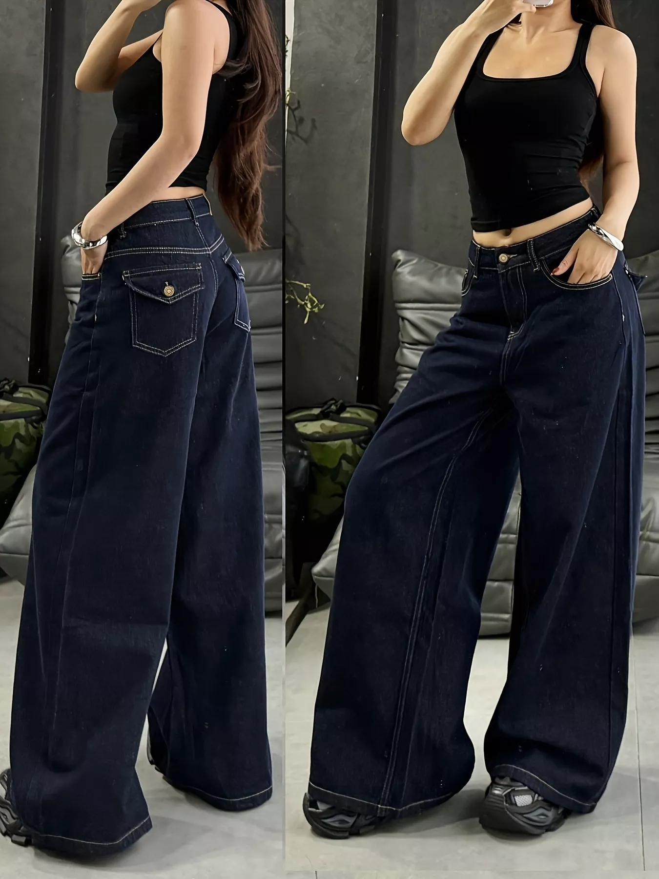 Wide Leg Jeans - Image 4