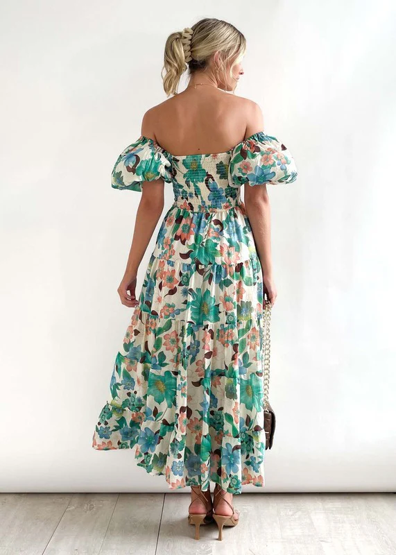 Women's Dress Off Shoulder High Waist Dress - Image 10