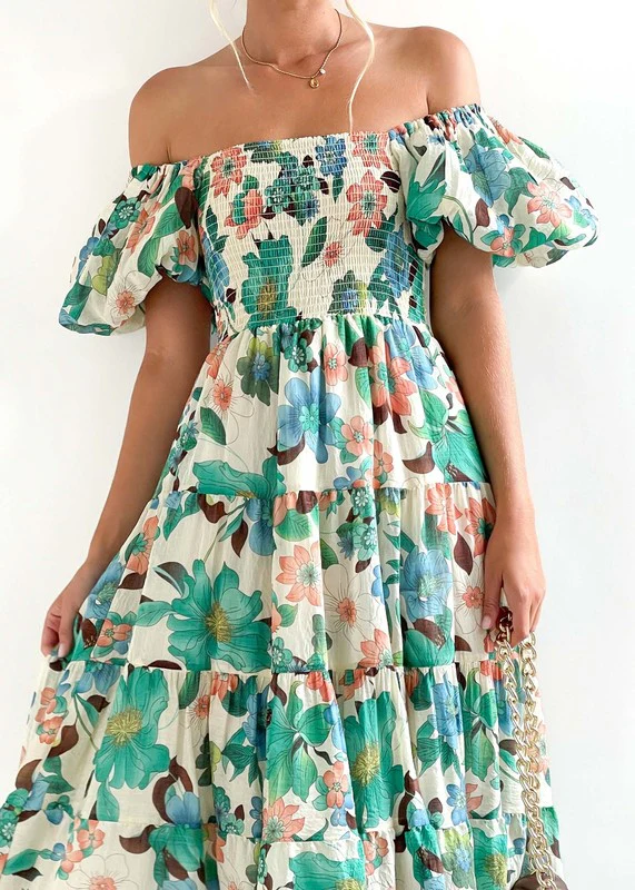 Women's Dress Off Shoulder High Waist Dress - Image 11
