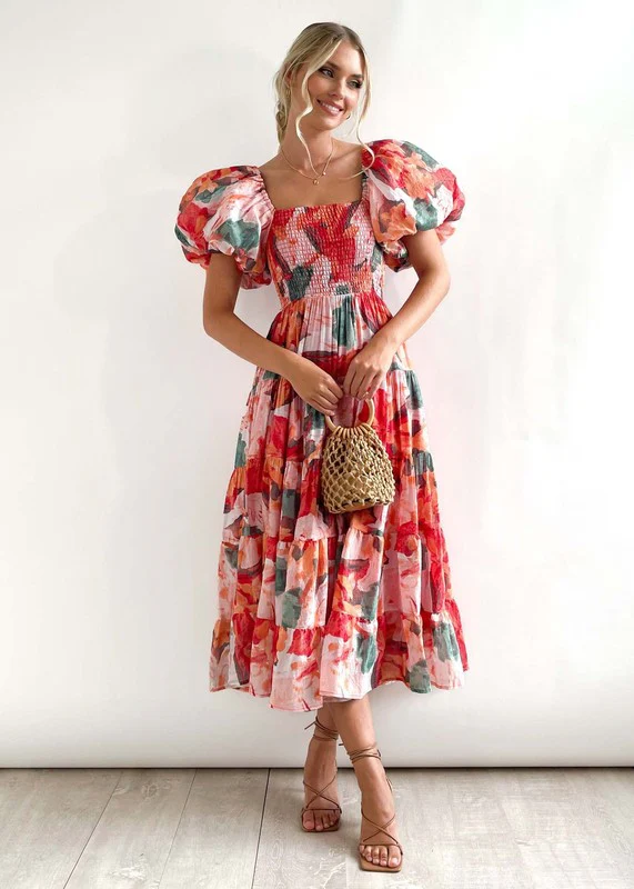 Women's Dress Off Shoulder High Waist Dress - Image 5