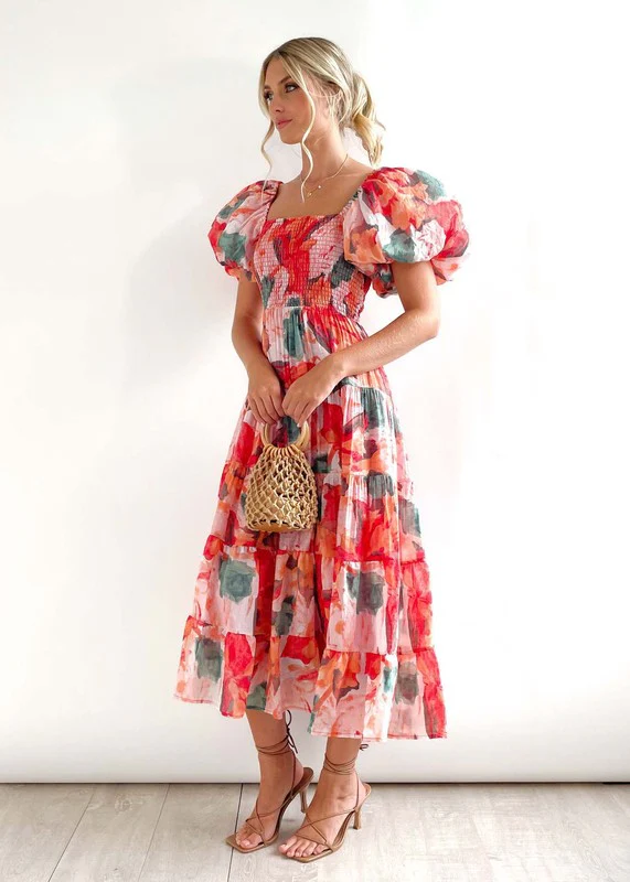 Women's Dress Off Shoulder High Waist Dress - Image 6