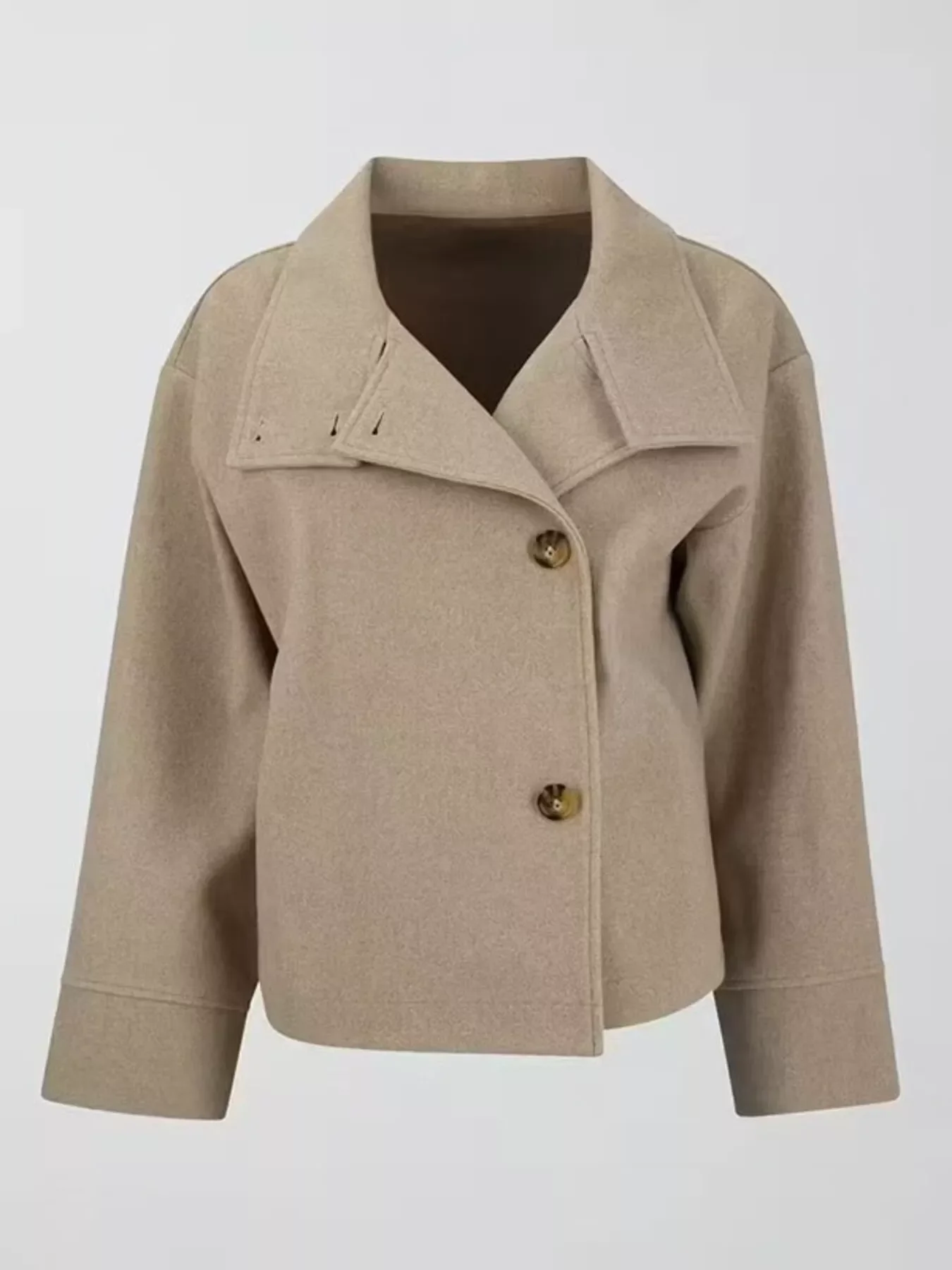 Wool Blend Long Sleeve Outerwear - Image 13