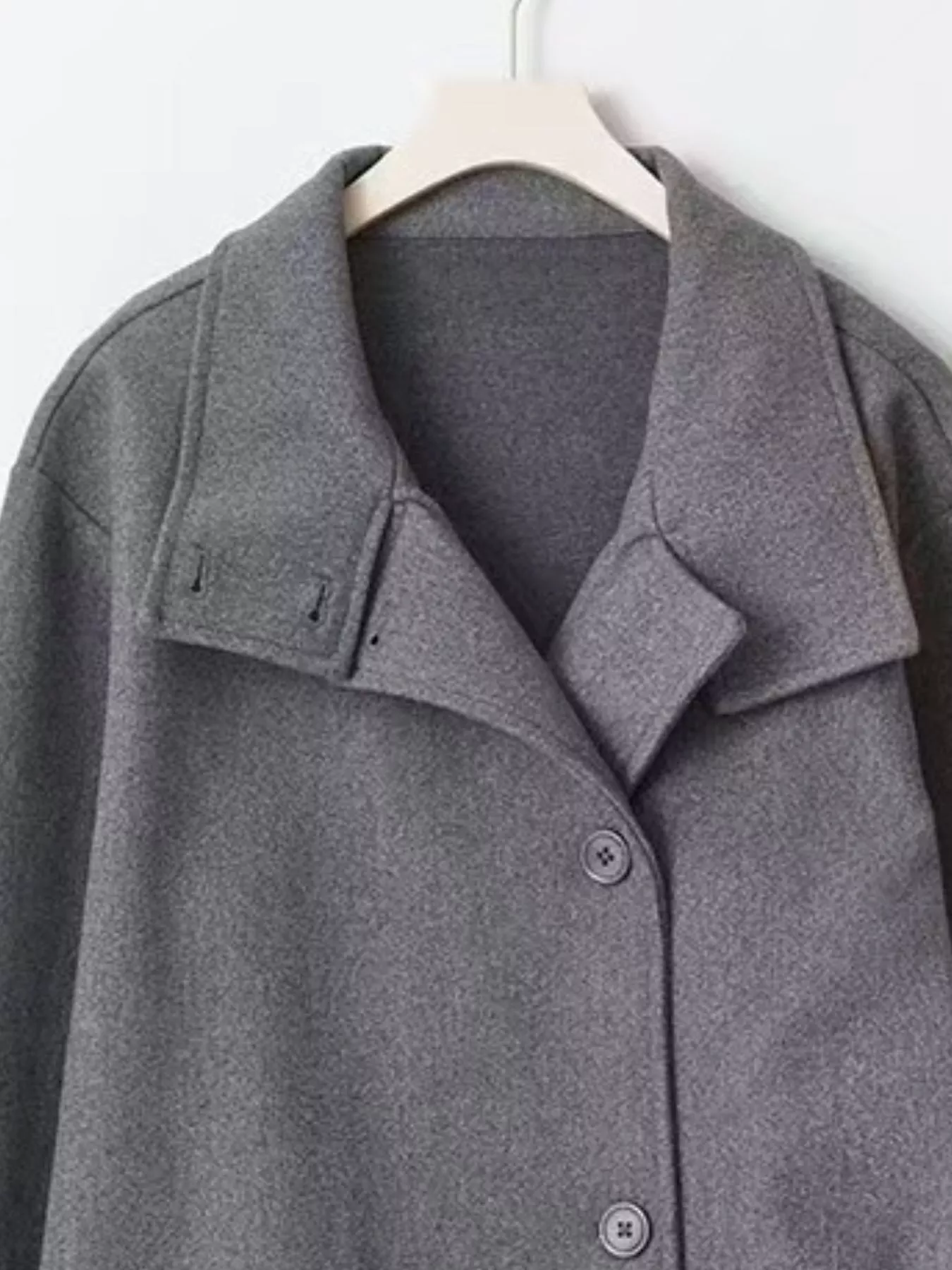 Wool Blend Long Sleeve Outerwear - Image 9