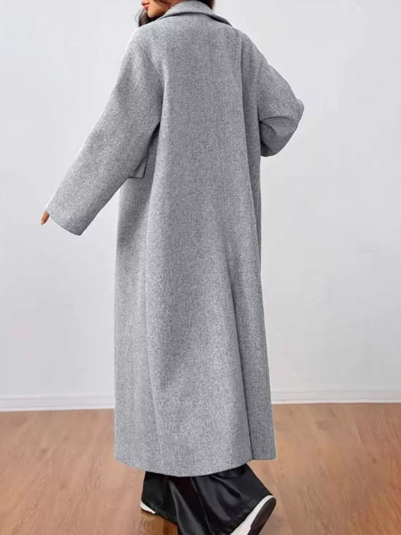 Wool-Blend Longline Overcoat - Image 5