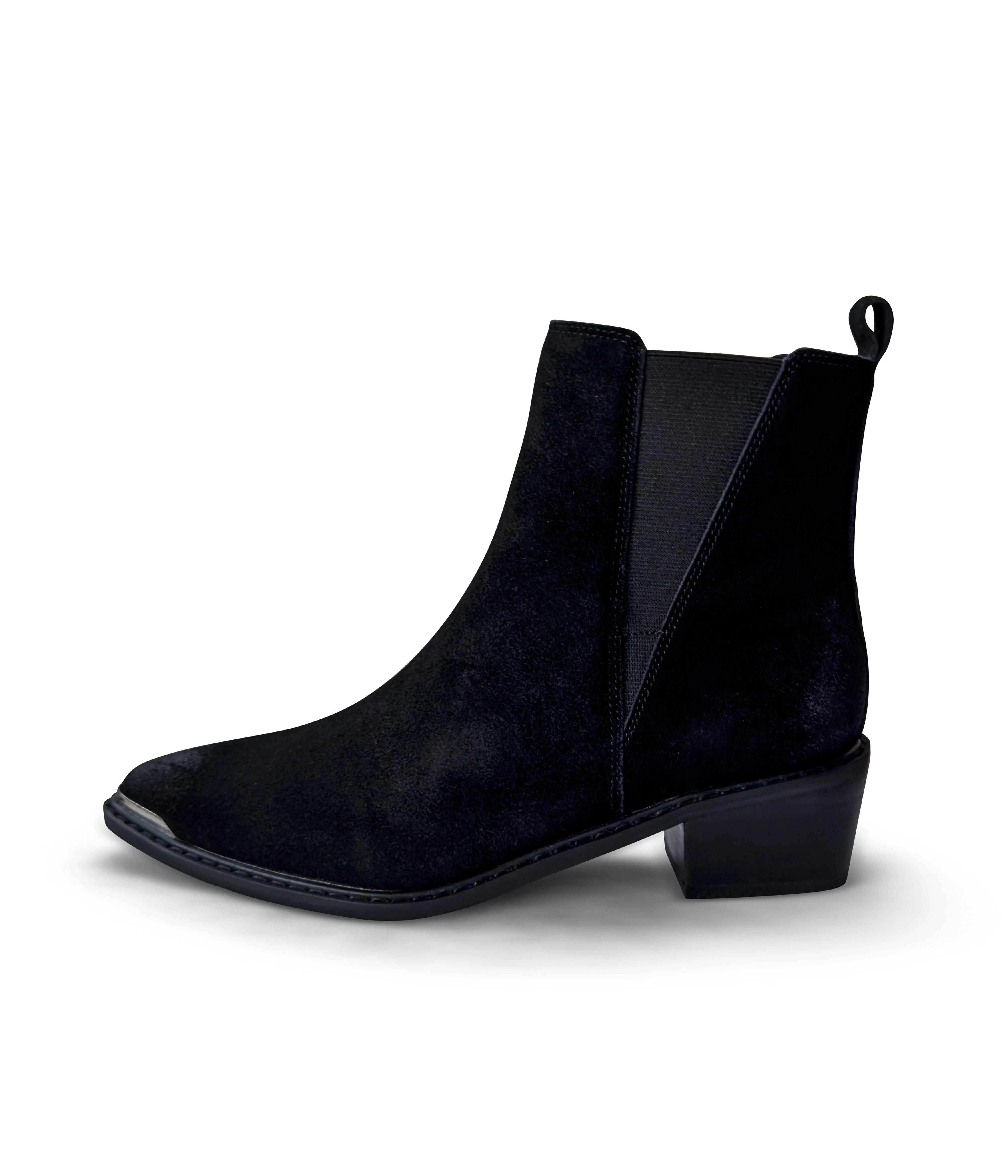 Wylie Suede Ankle Boot in Black - Image 8