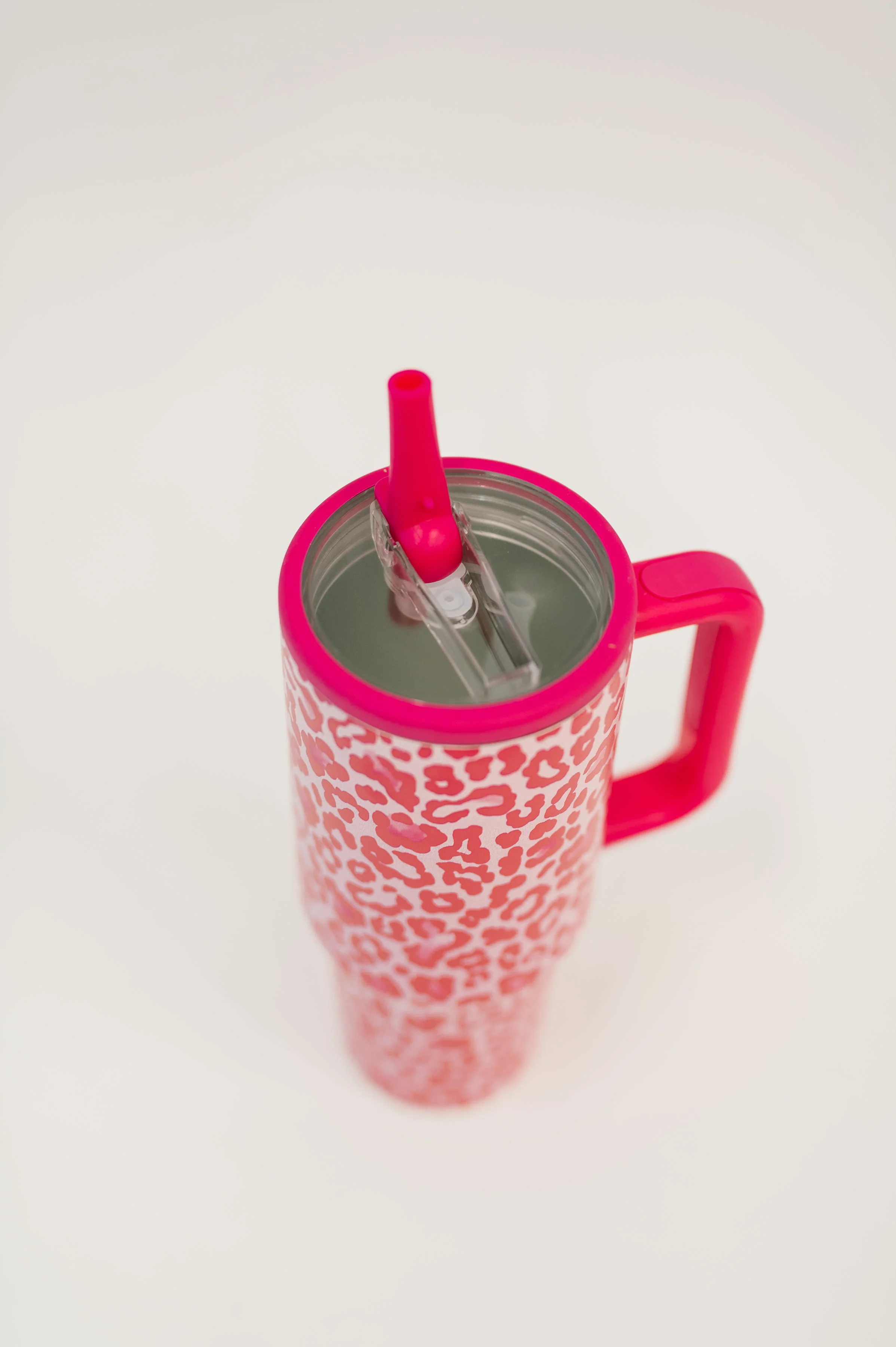 Yes, Girl, Yes Leopard Print Tumbler in Hot Pink - Image 3