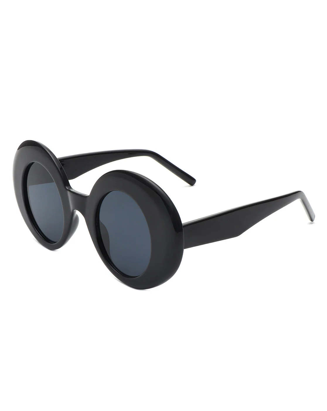Yoke - Retro Chic Fashion Oversized Round Women's Sunglasses - Image 3