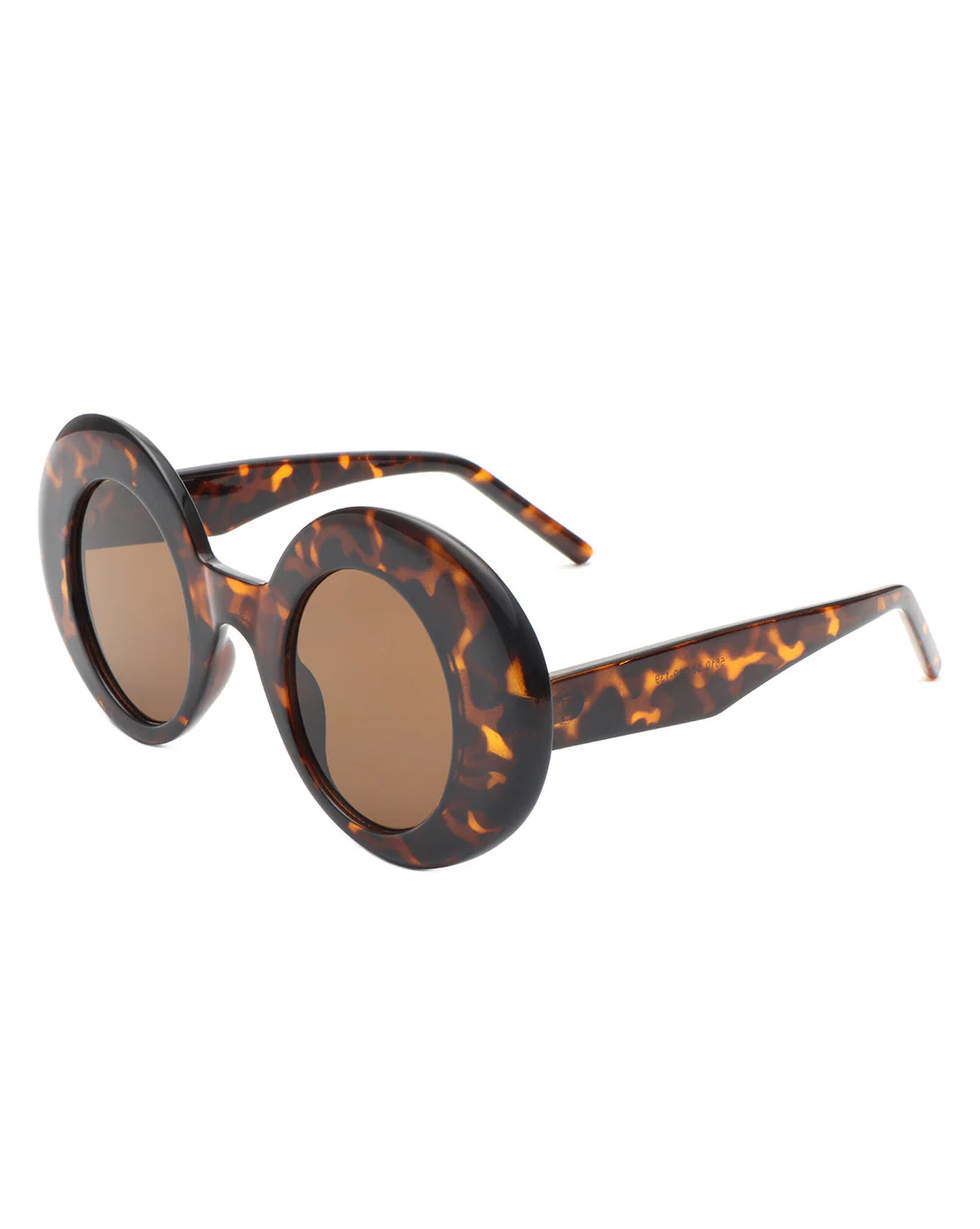 Yoke - Retro Chic Fashion Oversized Round Women's Sunglasses - Image 5