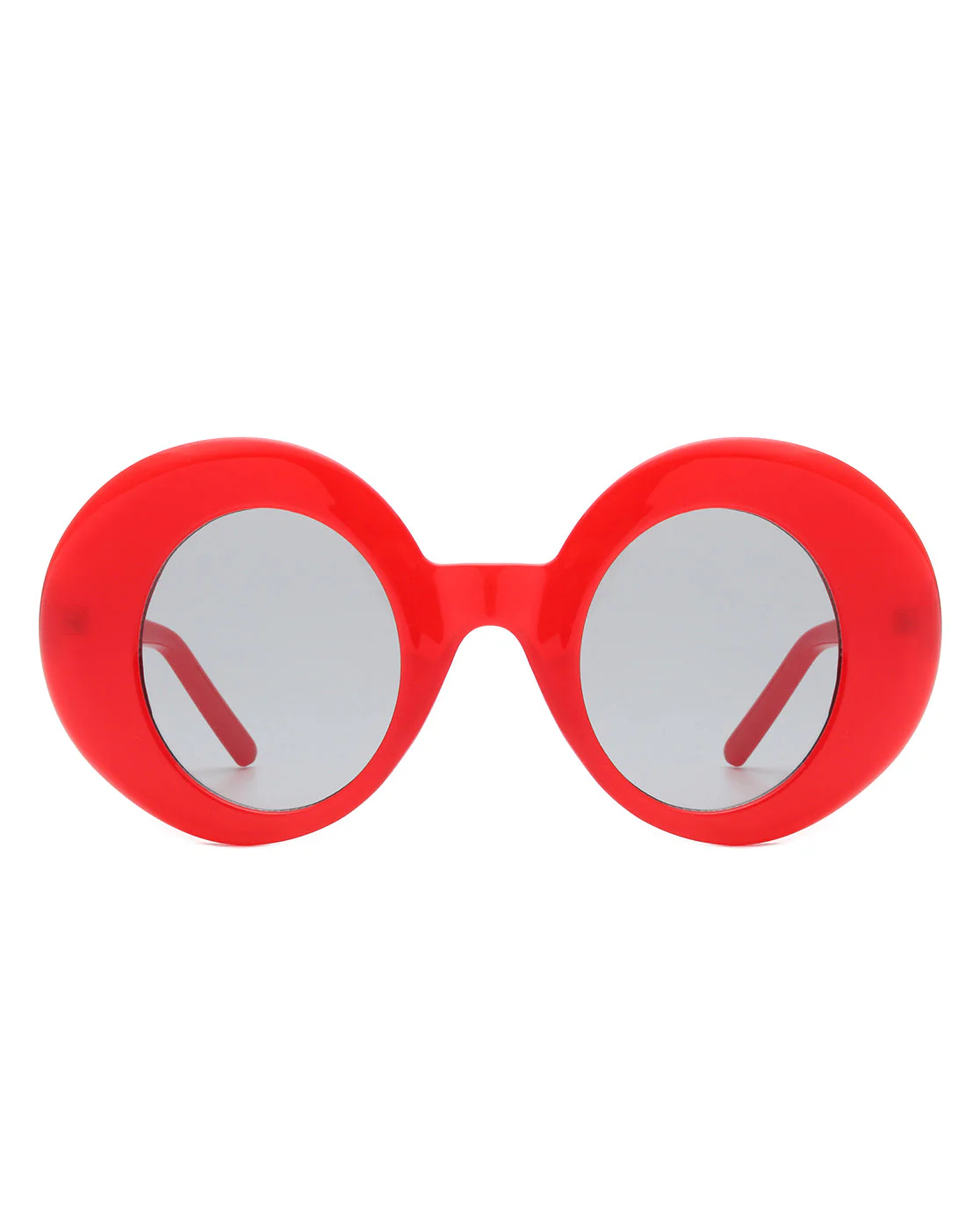 Yoke - Retro Chic Fashion Oversized Round Women's Sunglasses - Image 6