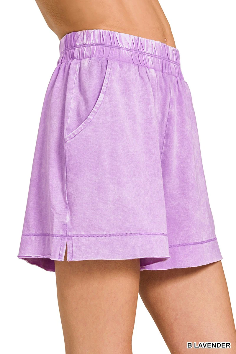 Zenana Acid Washed Oversized Top & Shorts Set - Image 10