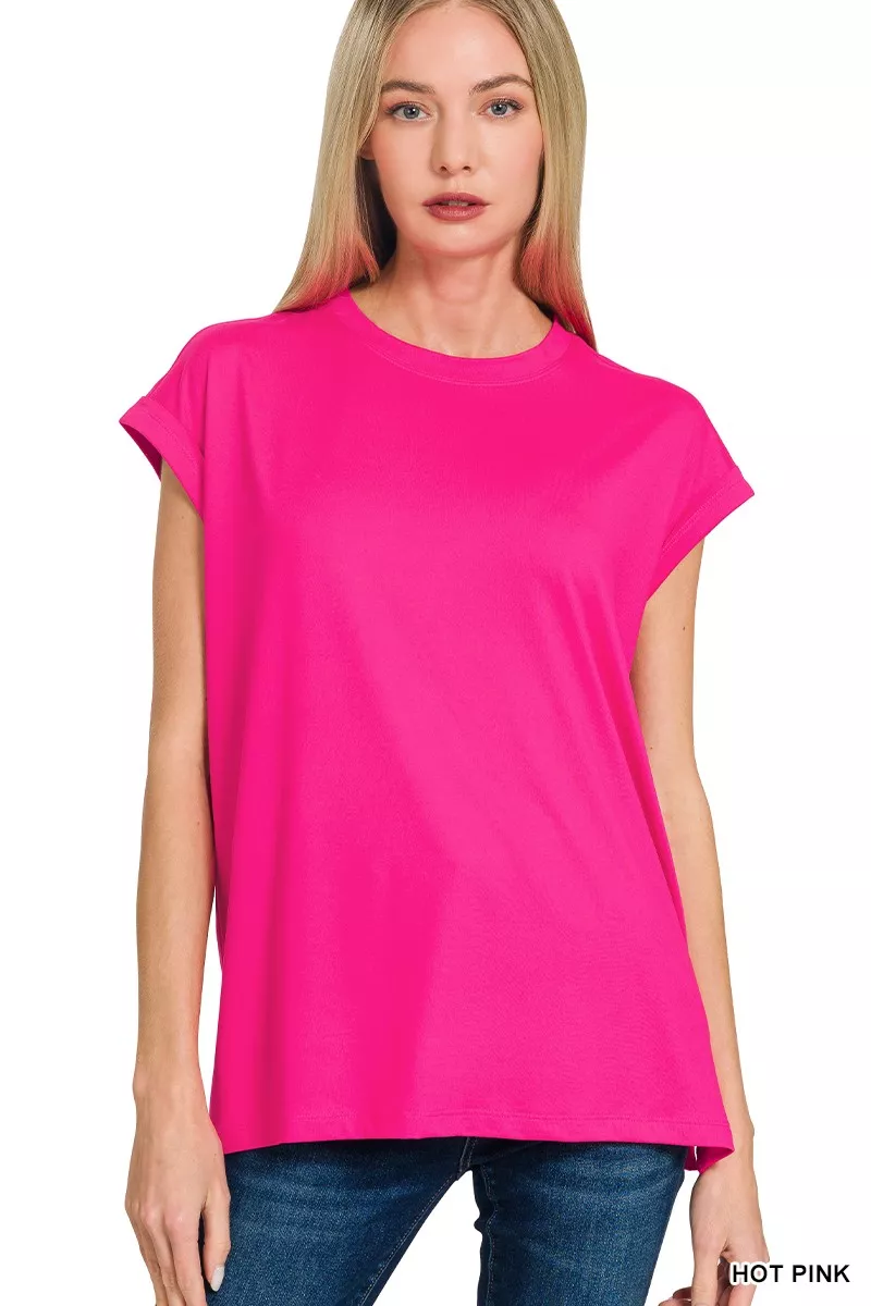 Zenana Brushed Dty Microfiber Top & Biker Shorts - Image 11